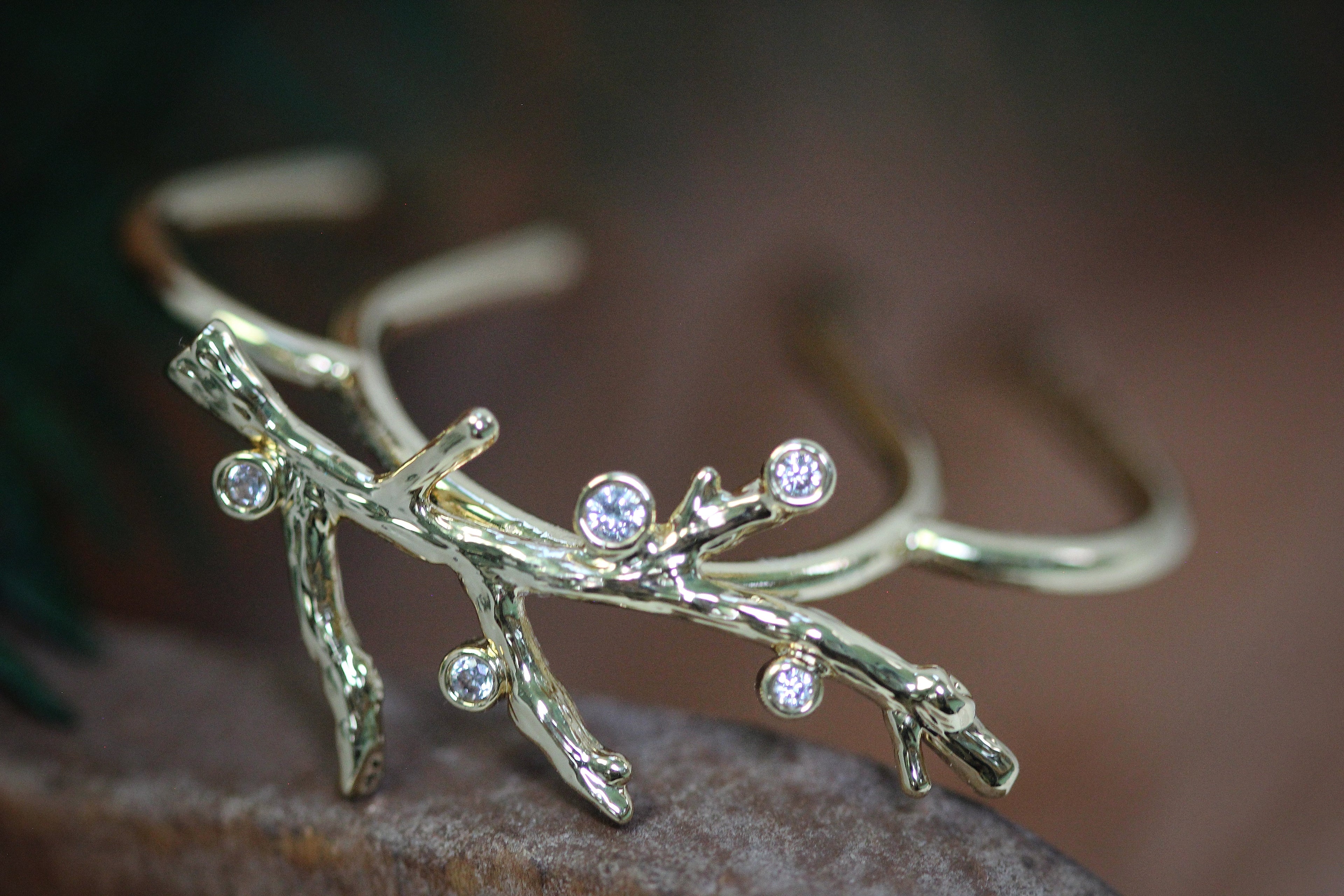 Crystals Coral Hair Prong