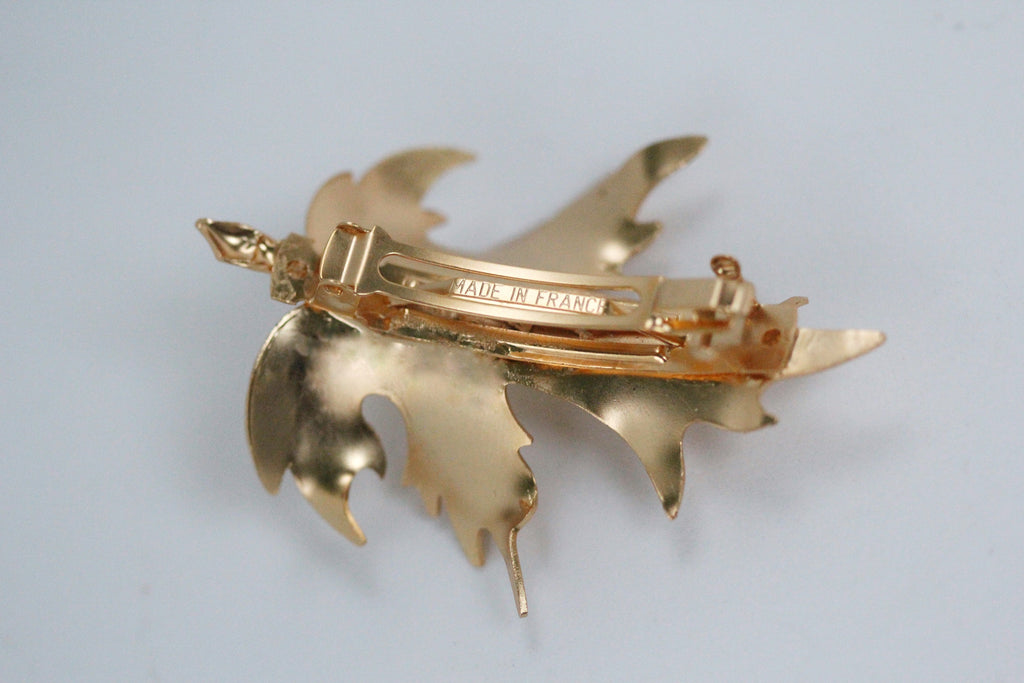 Large Fig Leaf Barrette