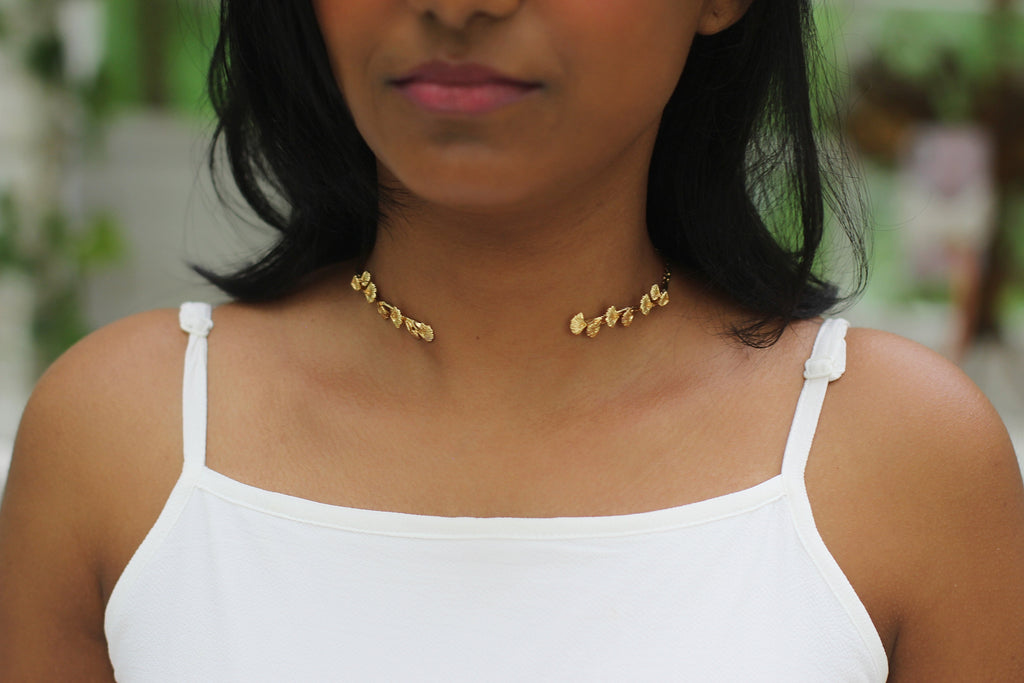 Ginkgo Leaves Choker