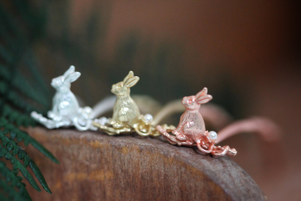 Cottontail Bunny Hair Pin