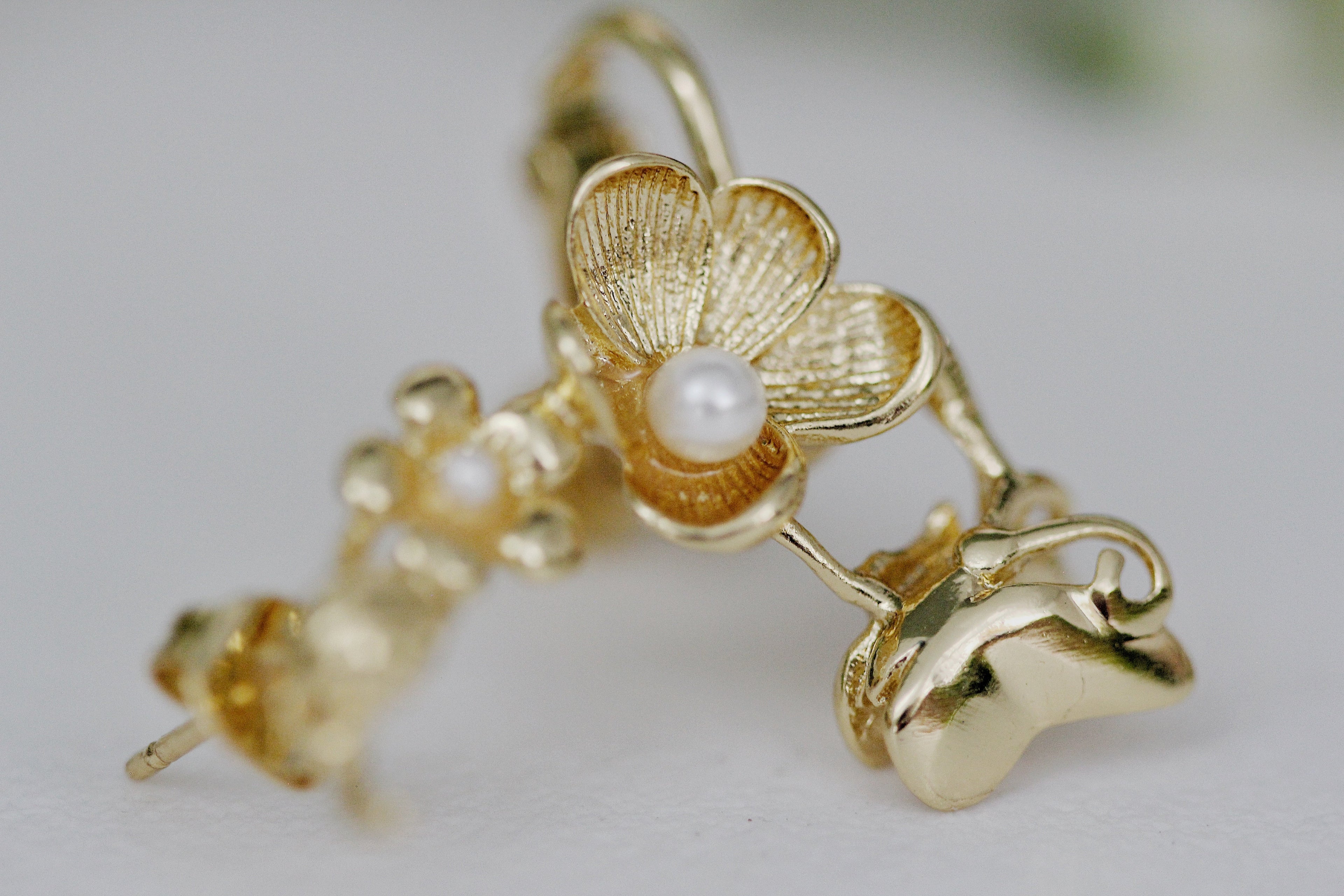 The Butterfly and the Ladybug Ear Cuff