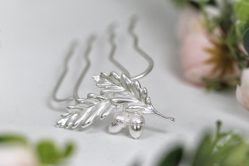 Acorn & Oak Leaves Hair Prong
