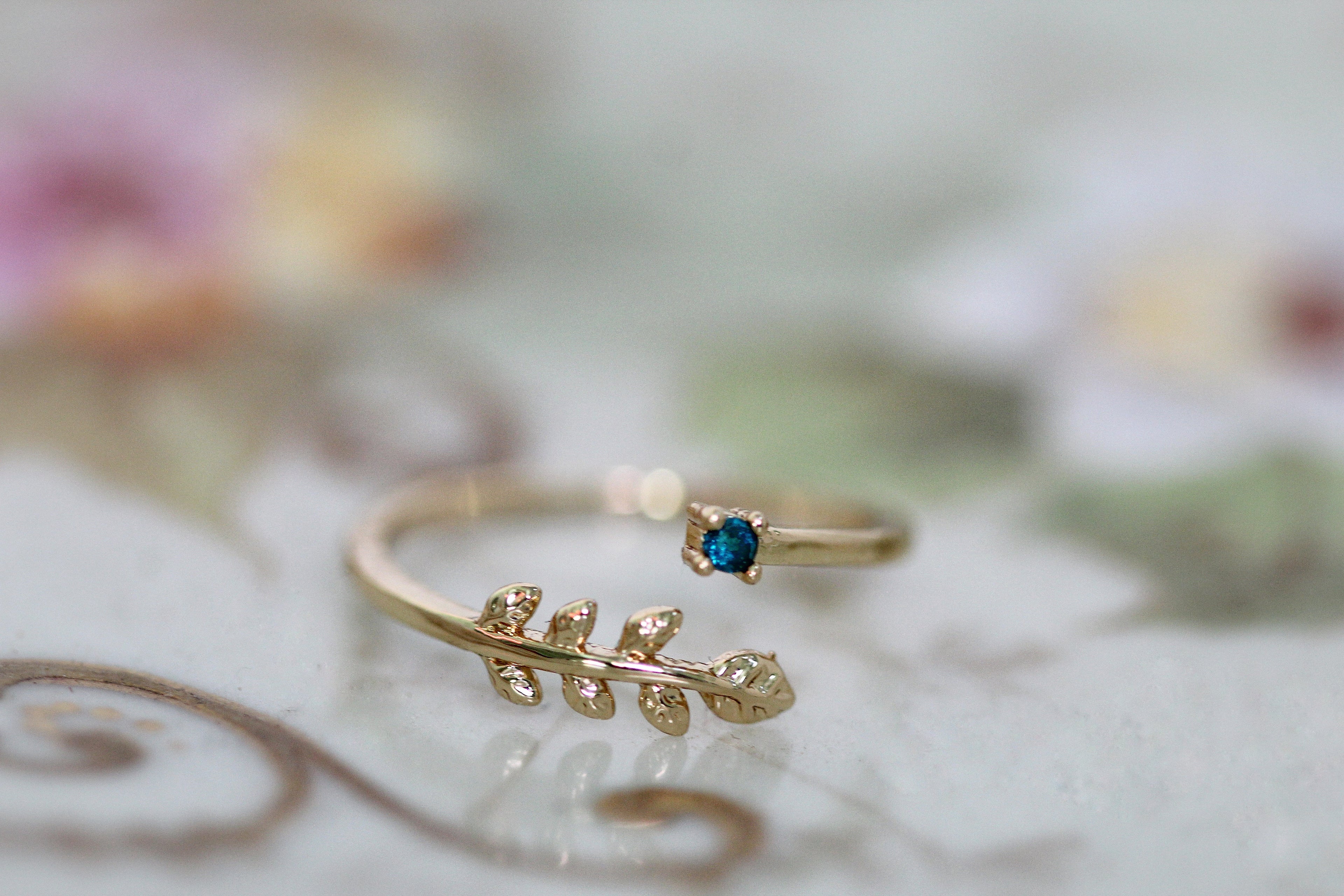 Jade & Fern Crystal Ring