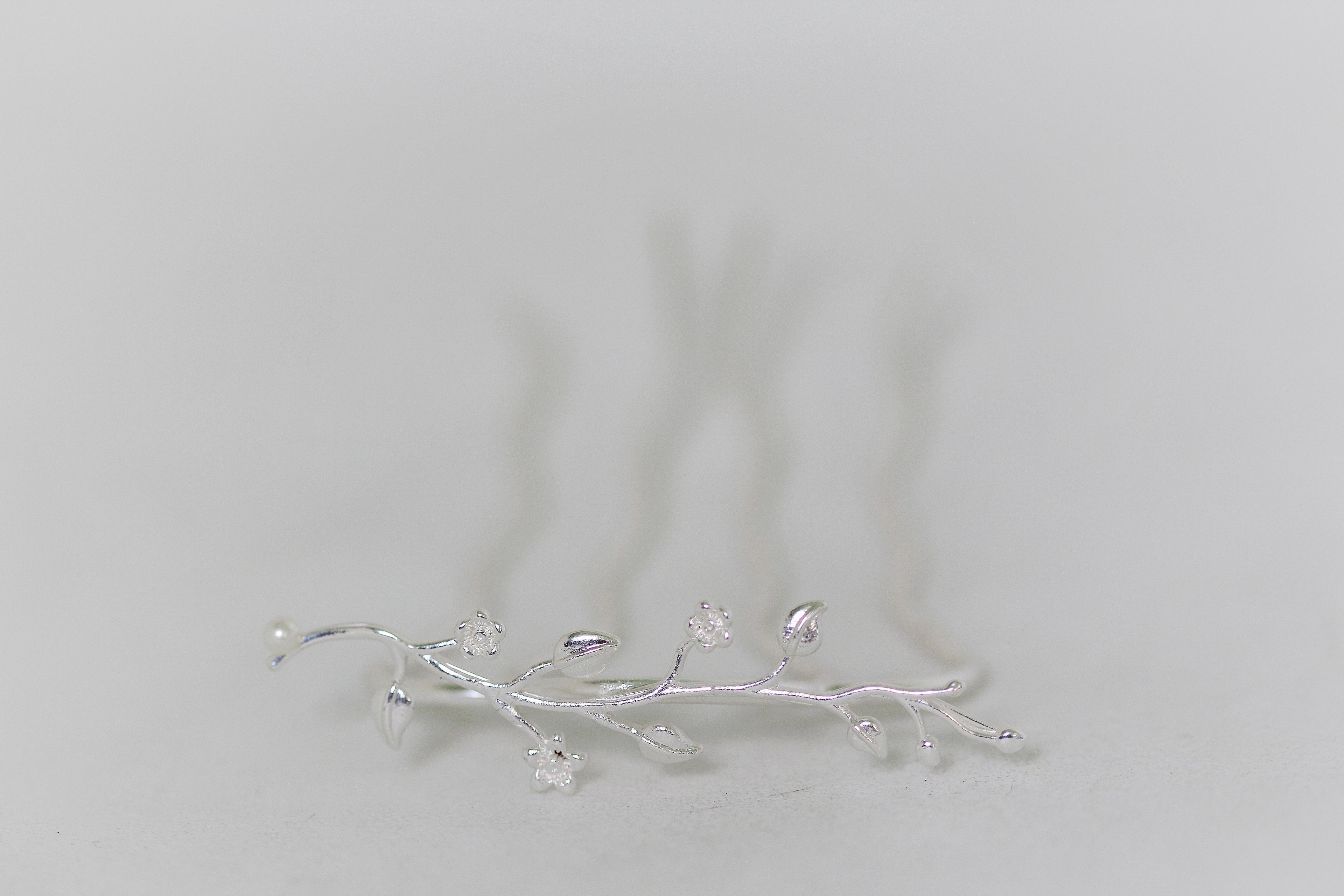 Enchanted Garden Floral Hair Prong