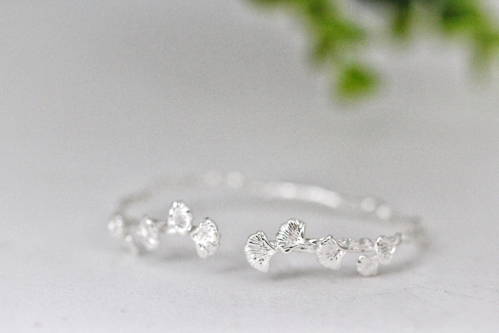 Ginkgo Leaves Branch Bracelet