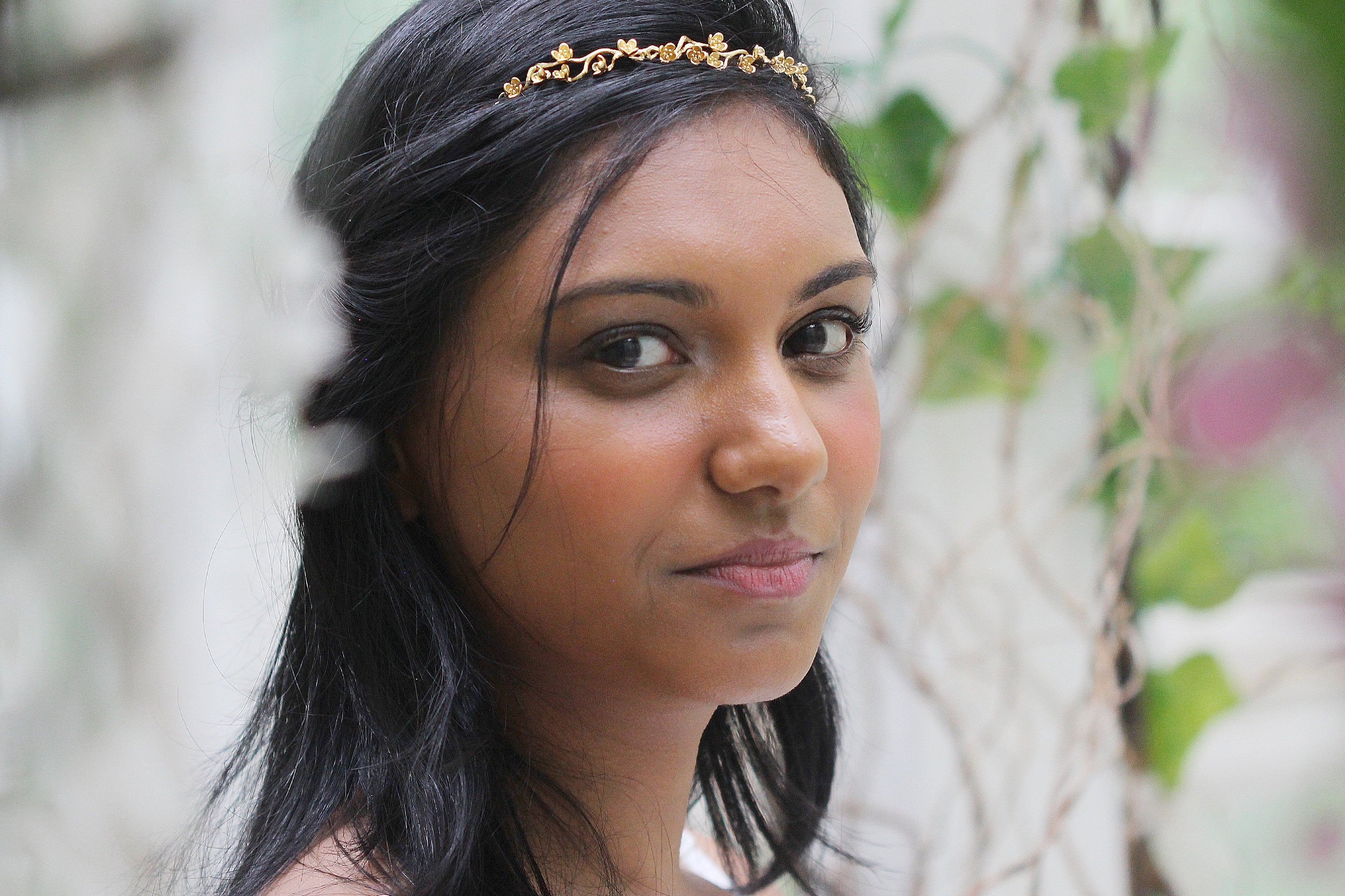 Short Cherry Blossoms Hair Chain