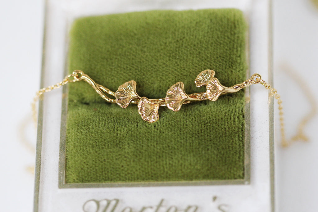 Ginkgo Leaves Necklace