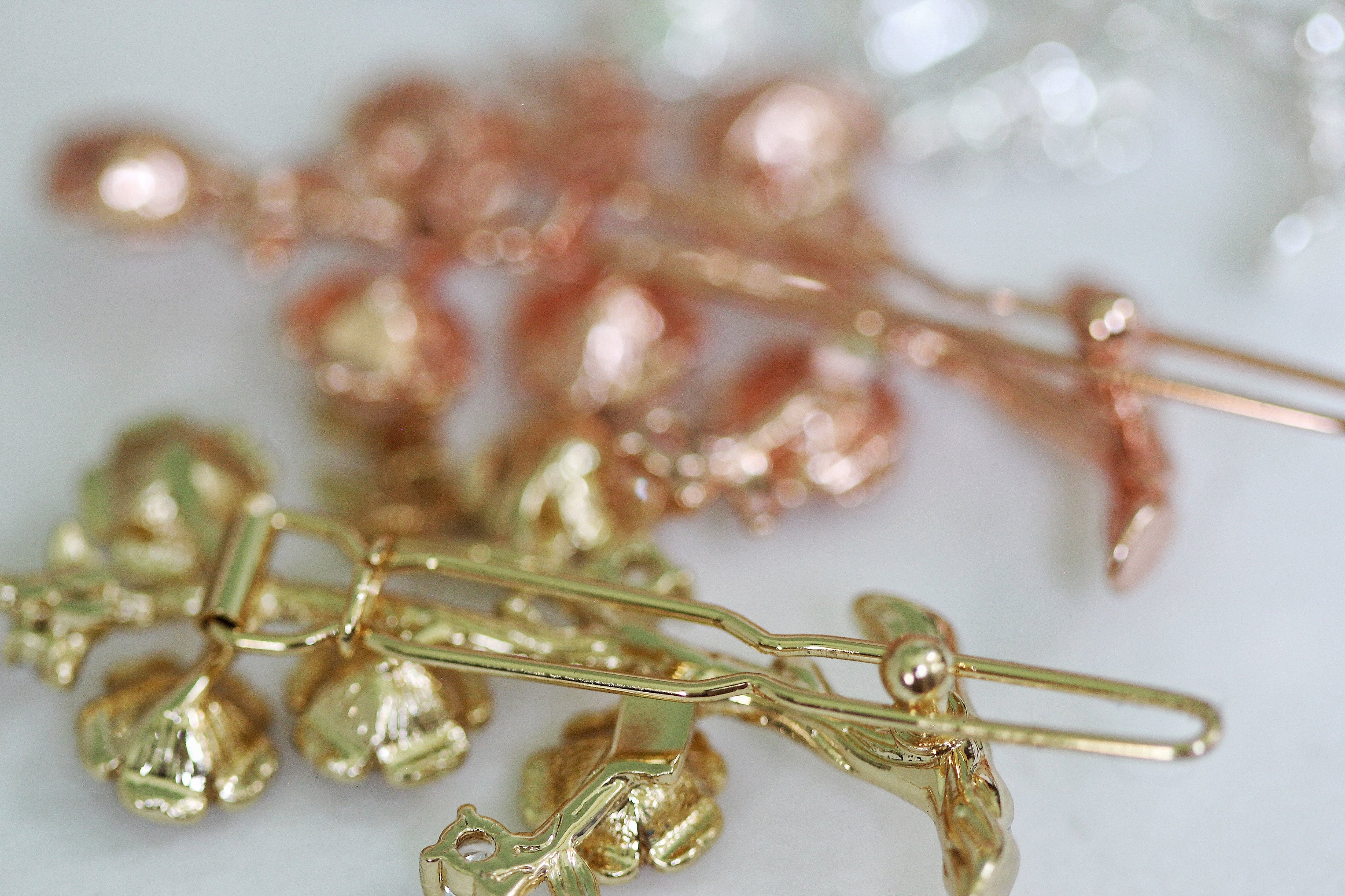 Flowers Valley Pearls & Crystals Barrette