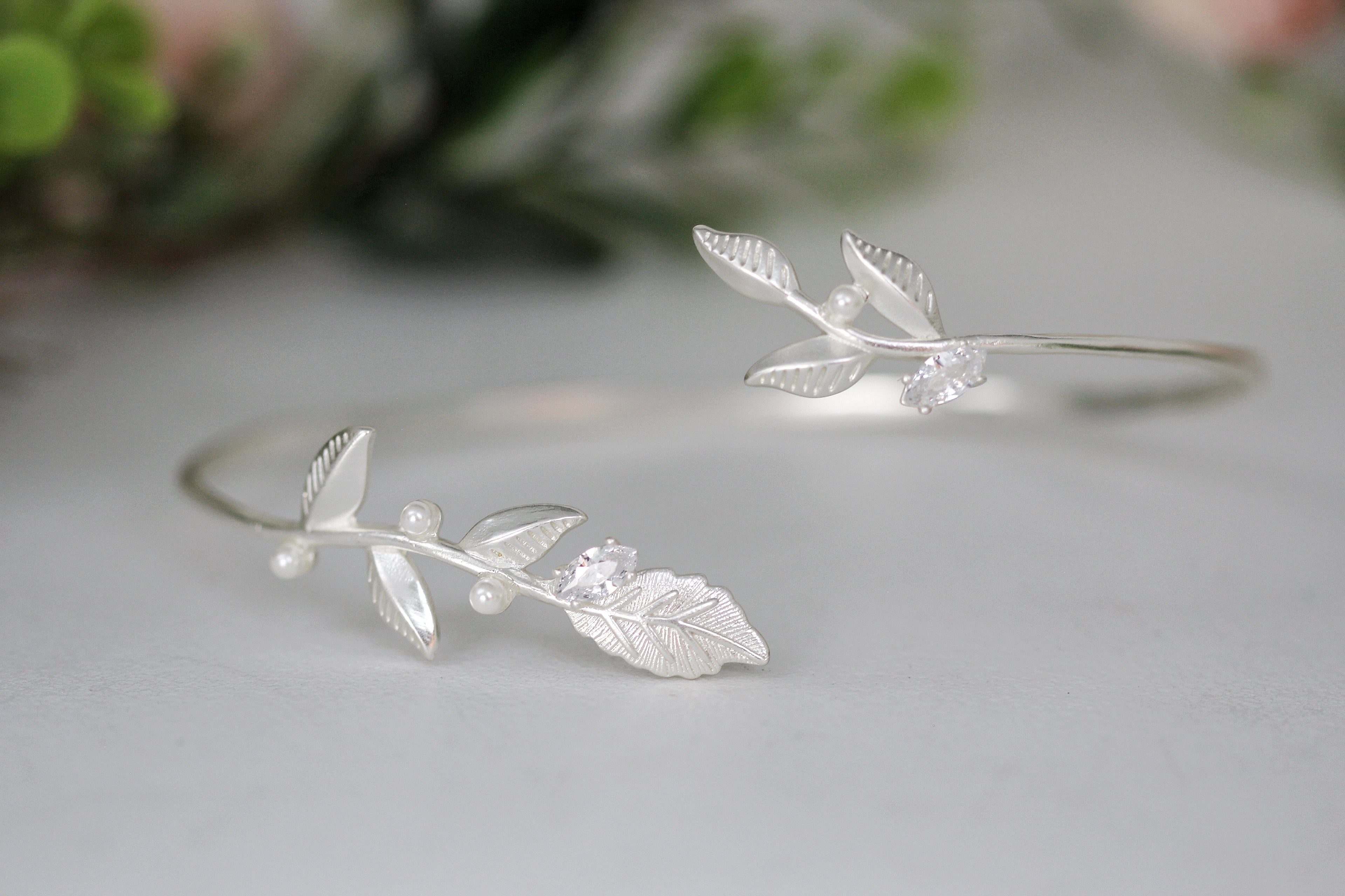 Twigs, Pearls & Crystals Armband