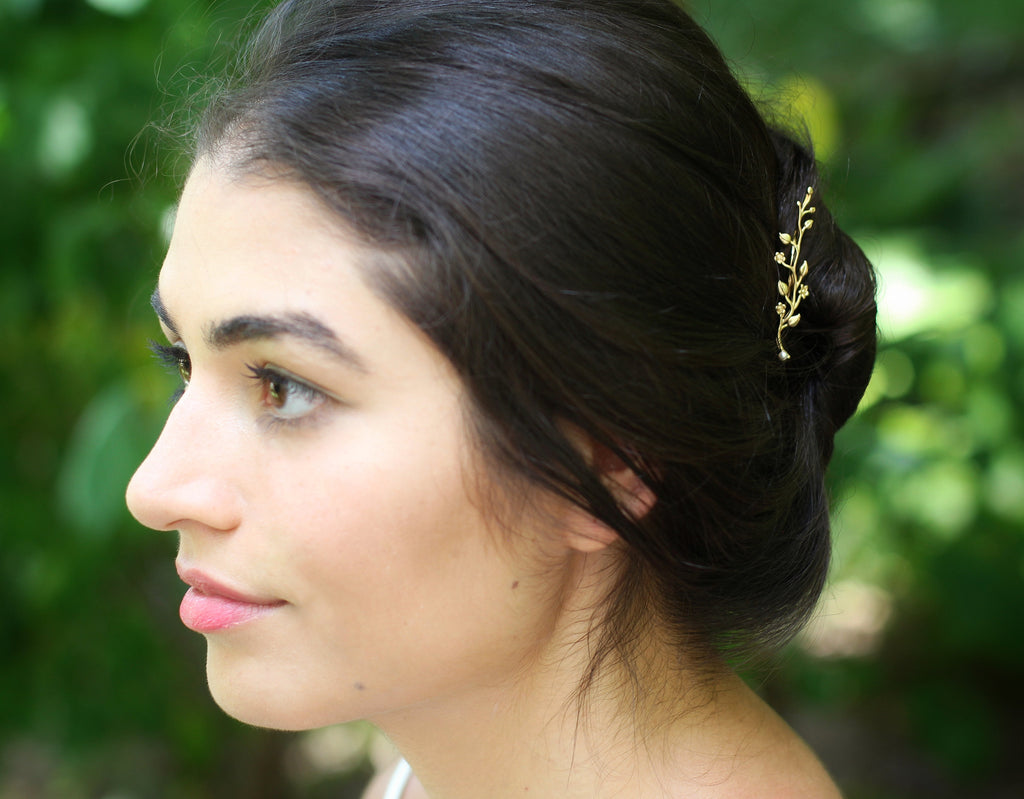 Enchanted Garden Floral Hair Prong