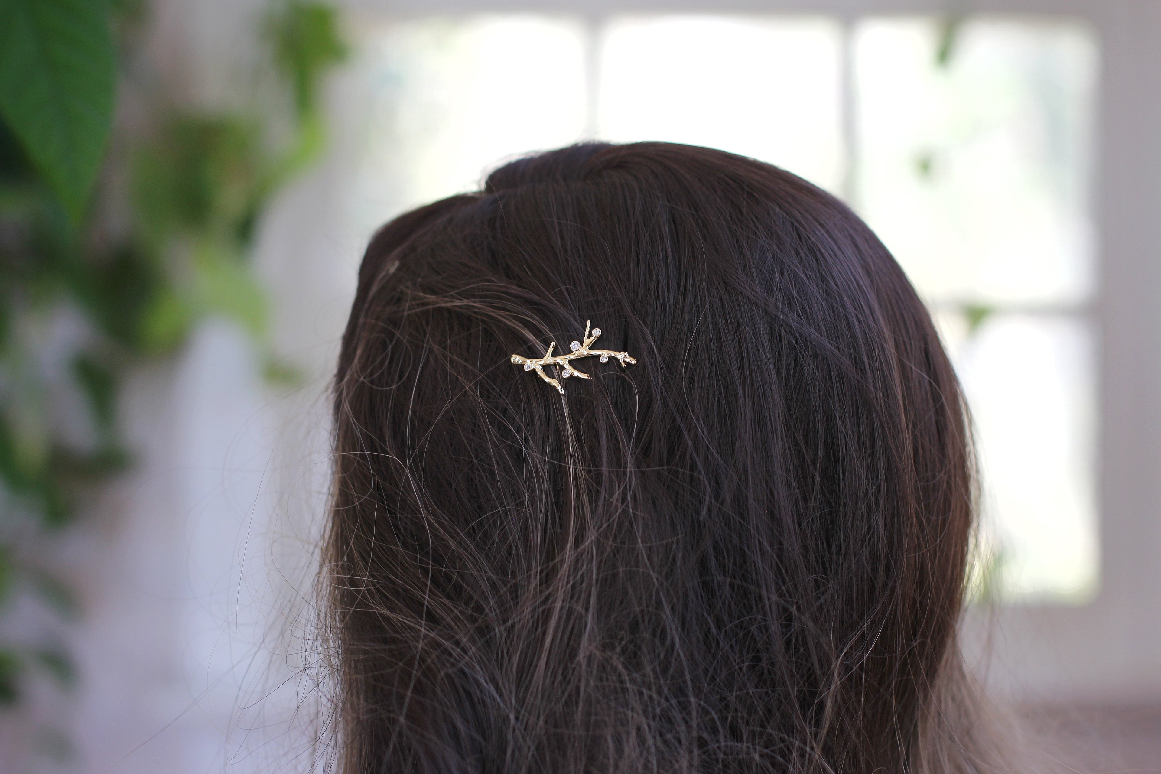 Crystals Coral Barrette