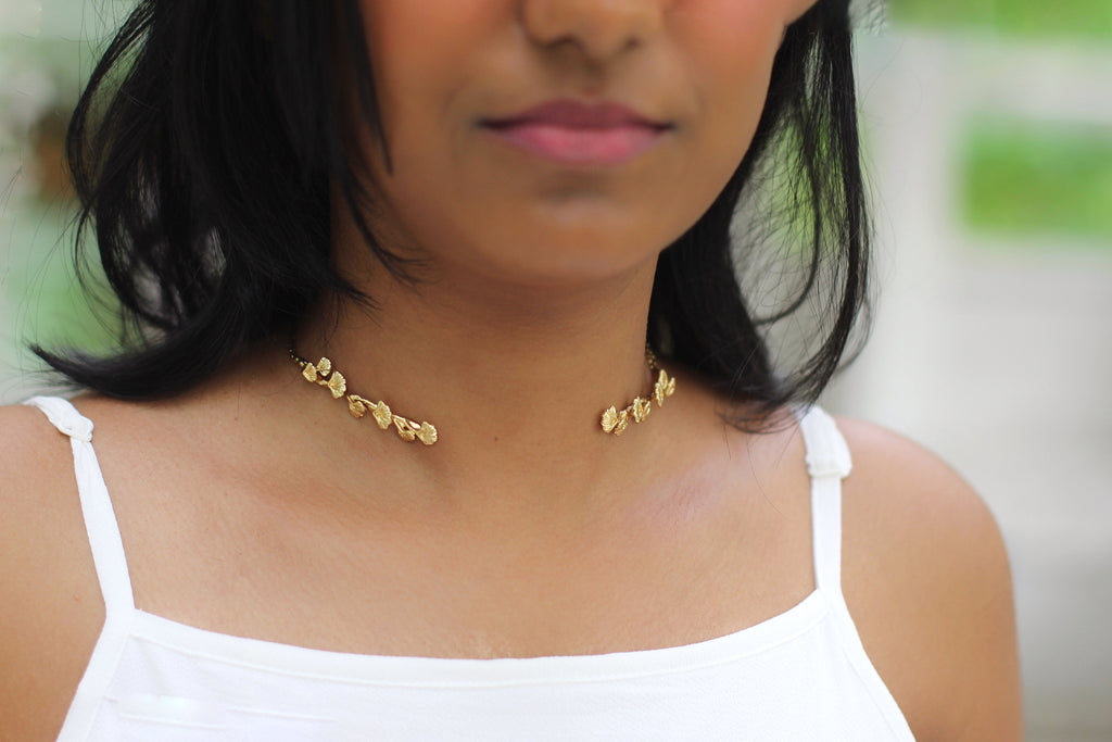 Ginkgo Leaves Choker