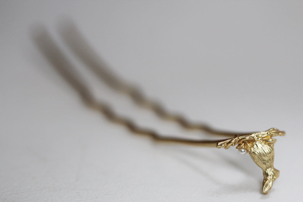 Cottontail Bunny Hair Pin
