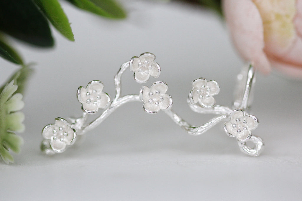 Sakura / Cherry Blossom Floral Ear Cuff