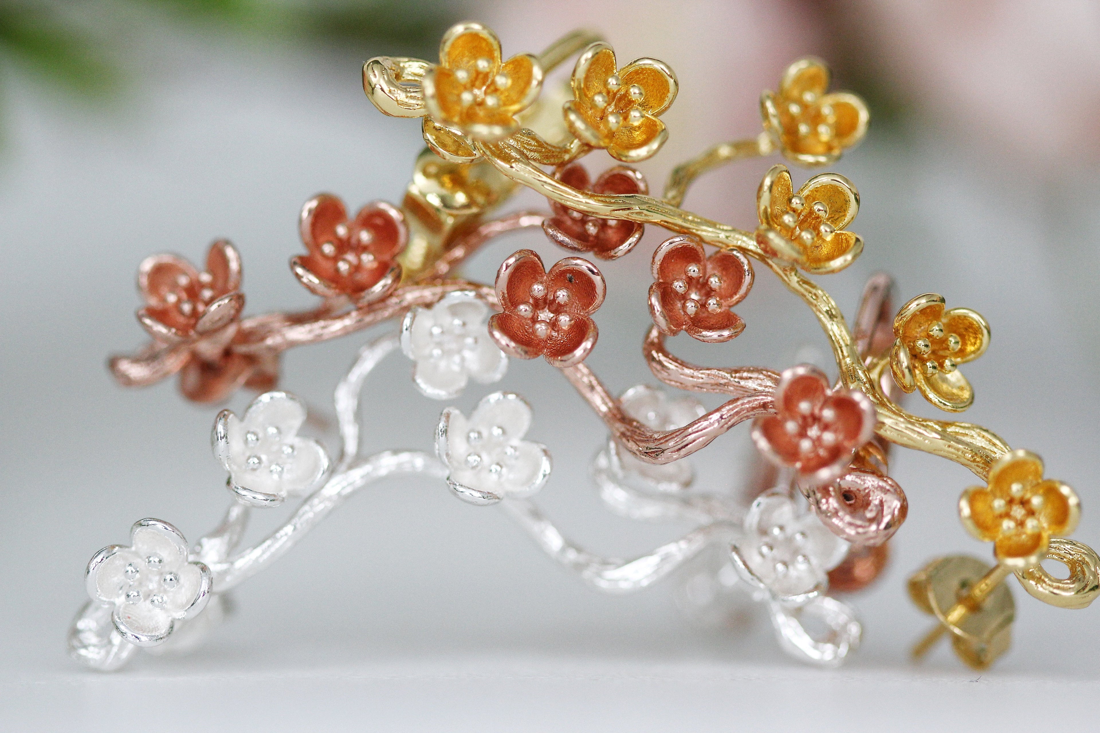 Sakura / Cherry Blossom Floral Ear Cuff
