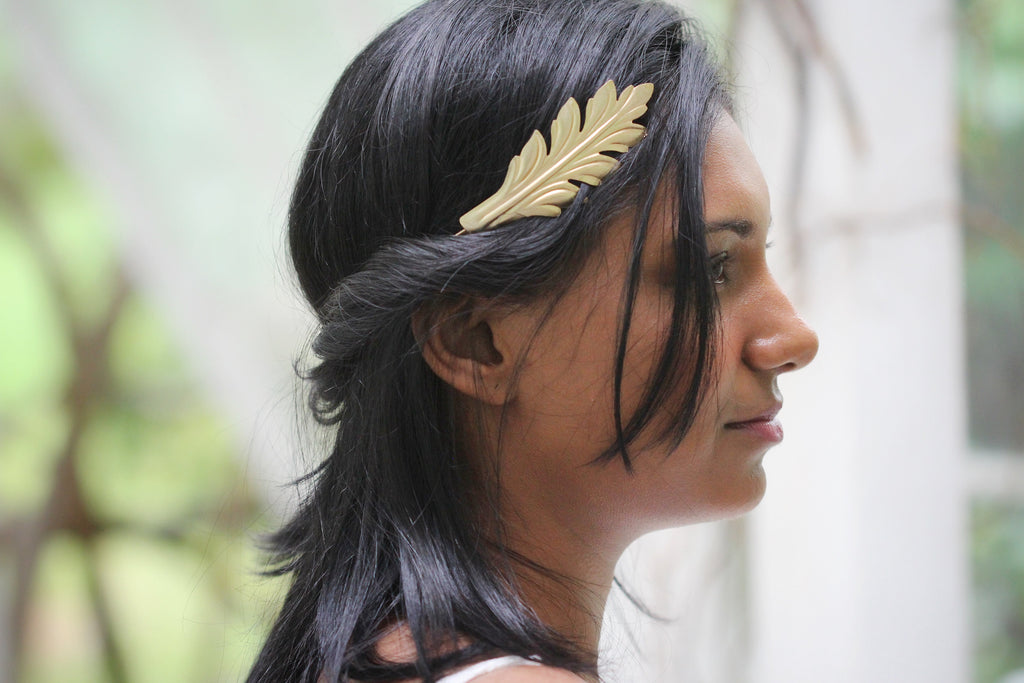 Palm Leaves Goddess Crown