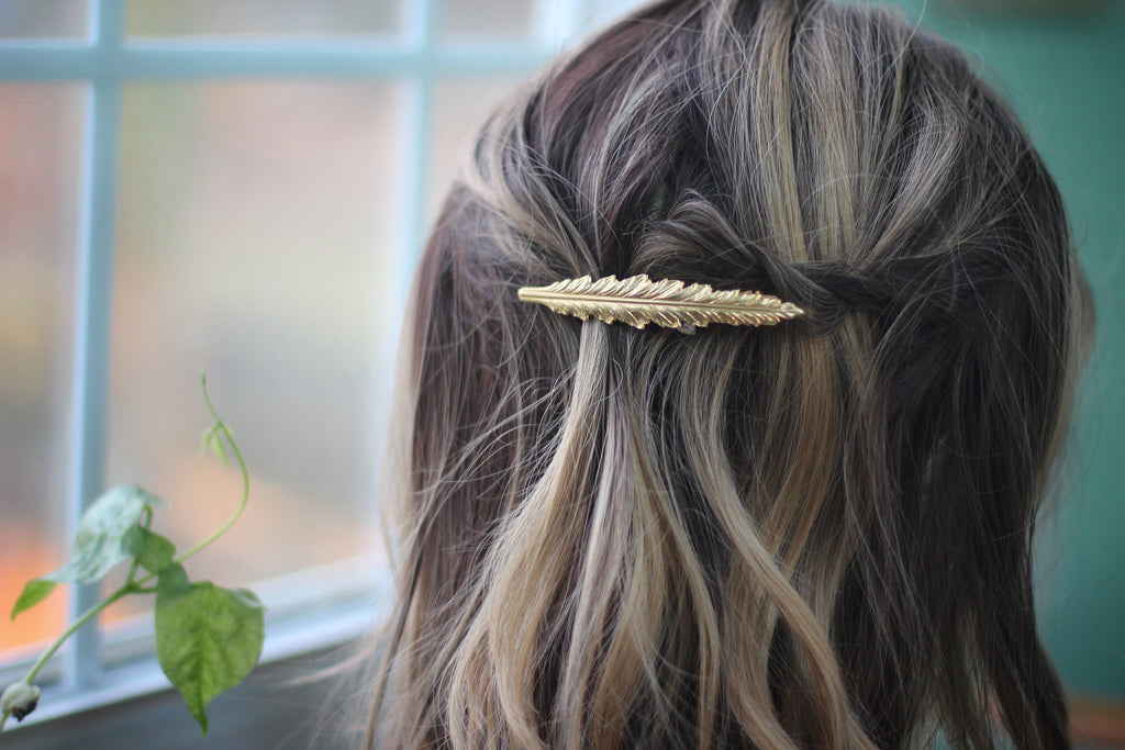 Discounted Version - Bohemian Feather Barrette