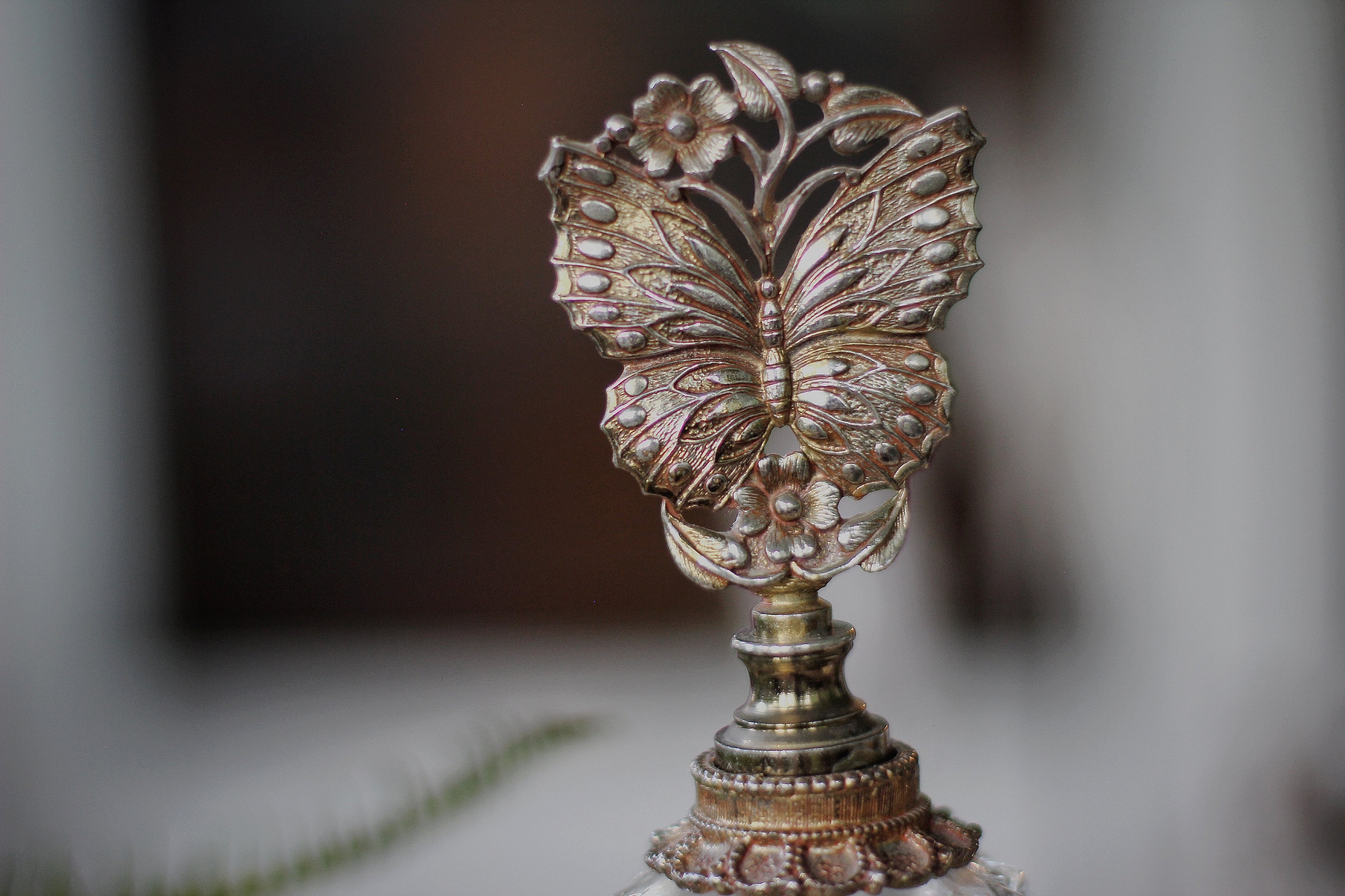 Antique Rare Matson Butterfly Perfume Bottle