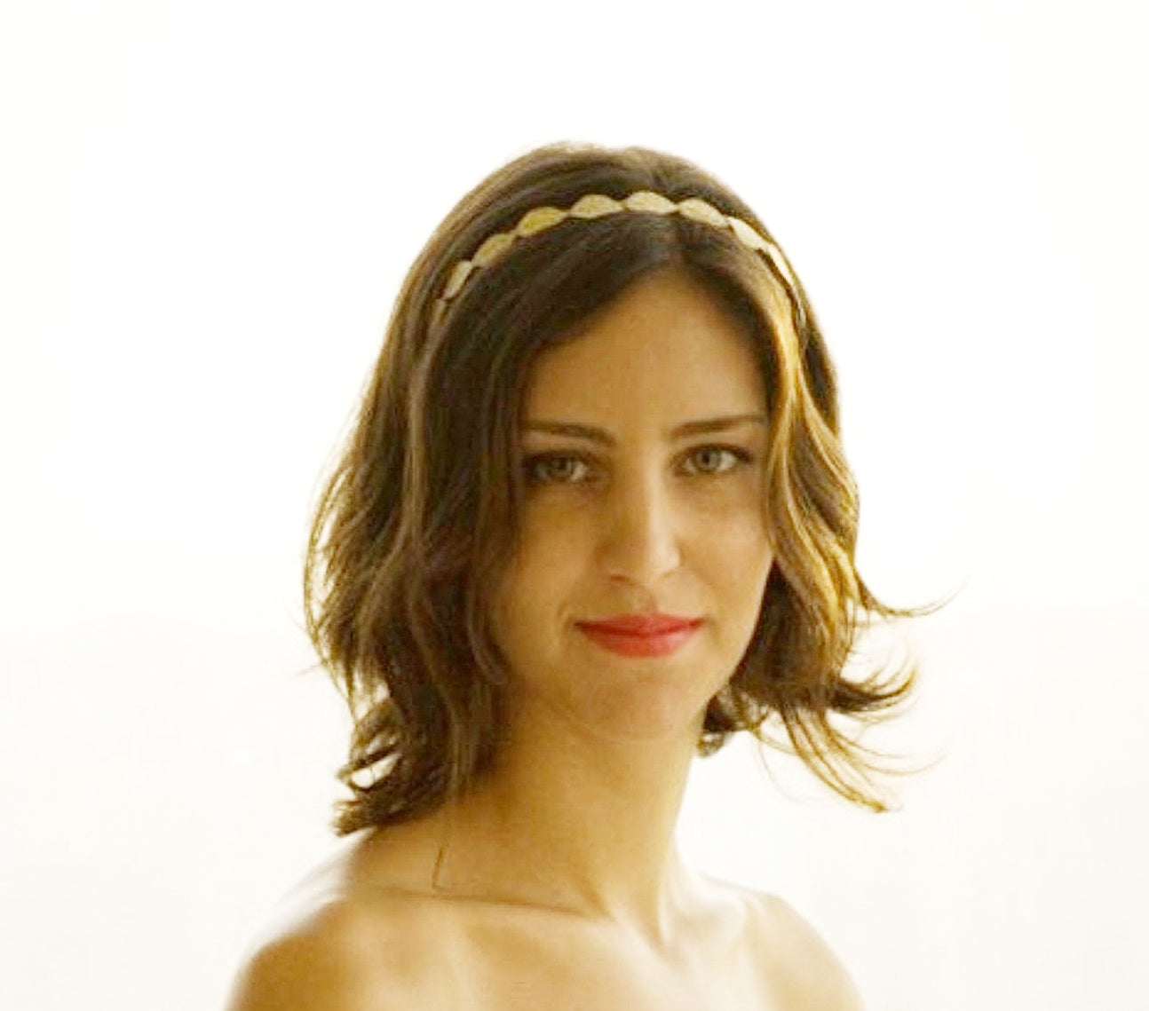 Small Fabric Leaf Headband