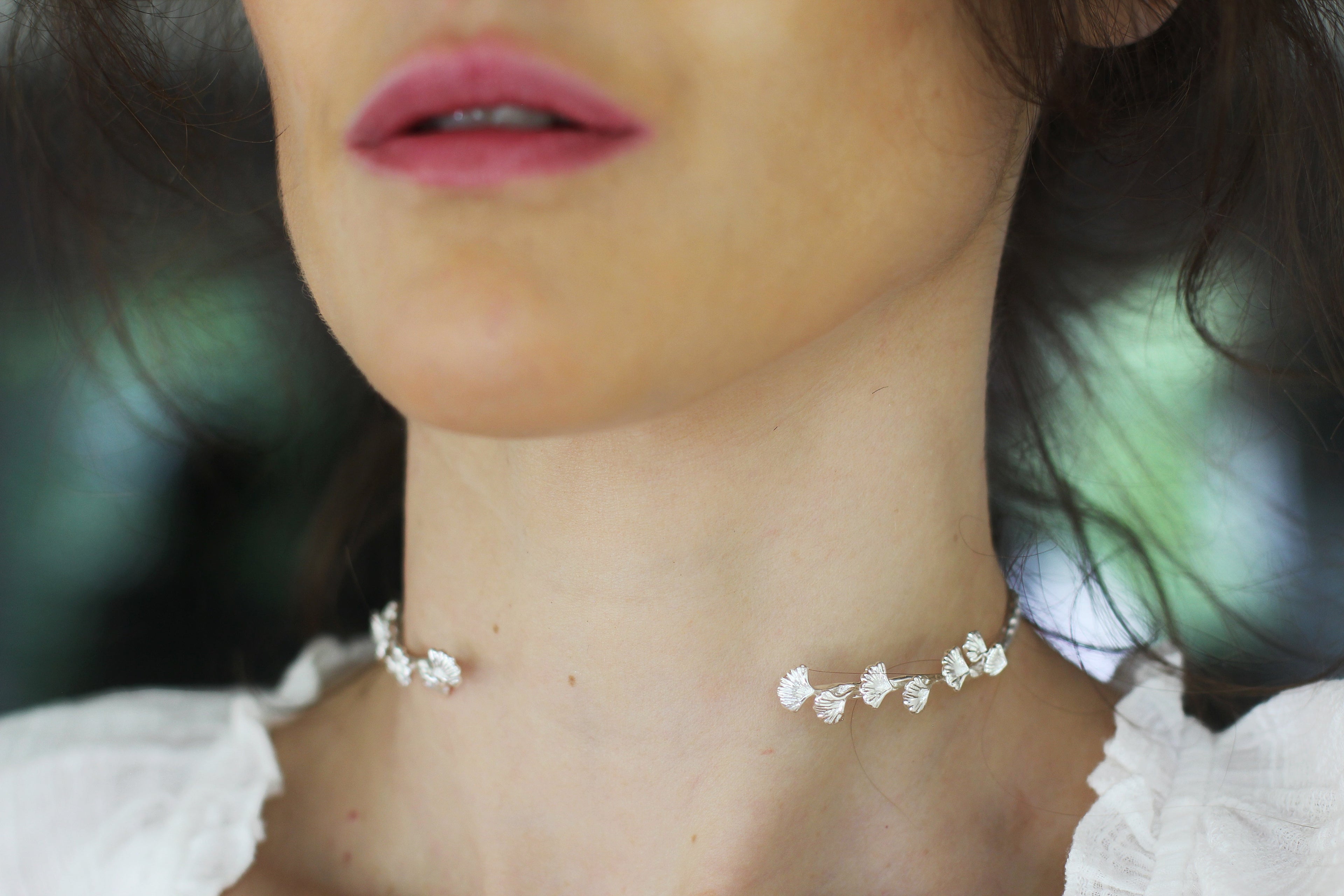 Ginkgo Leaves Choker