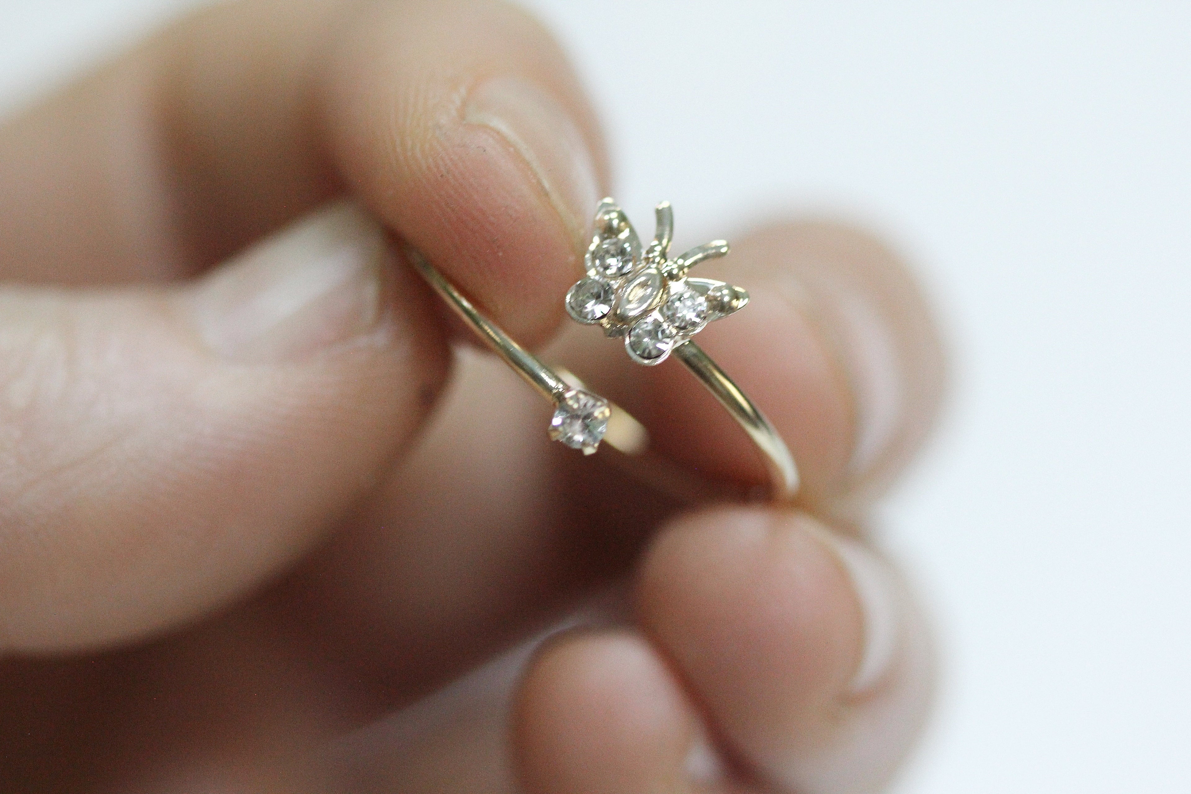 Butterfly Crystals  Ring