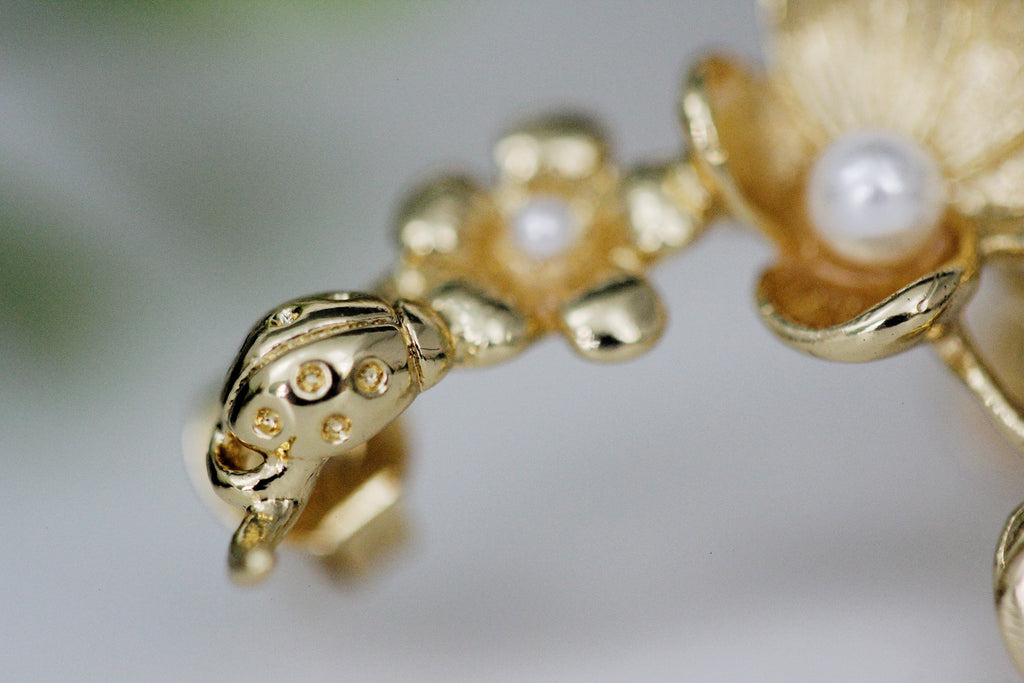 The Butterfly and the Ladybug Ear Cuff