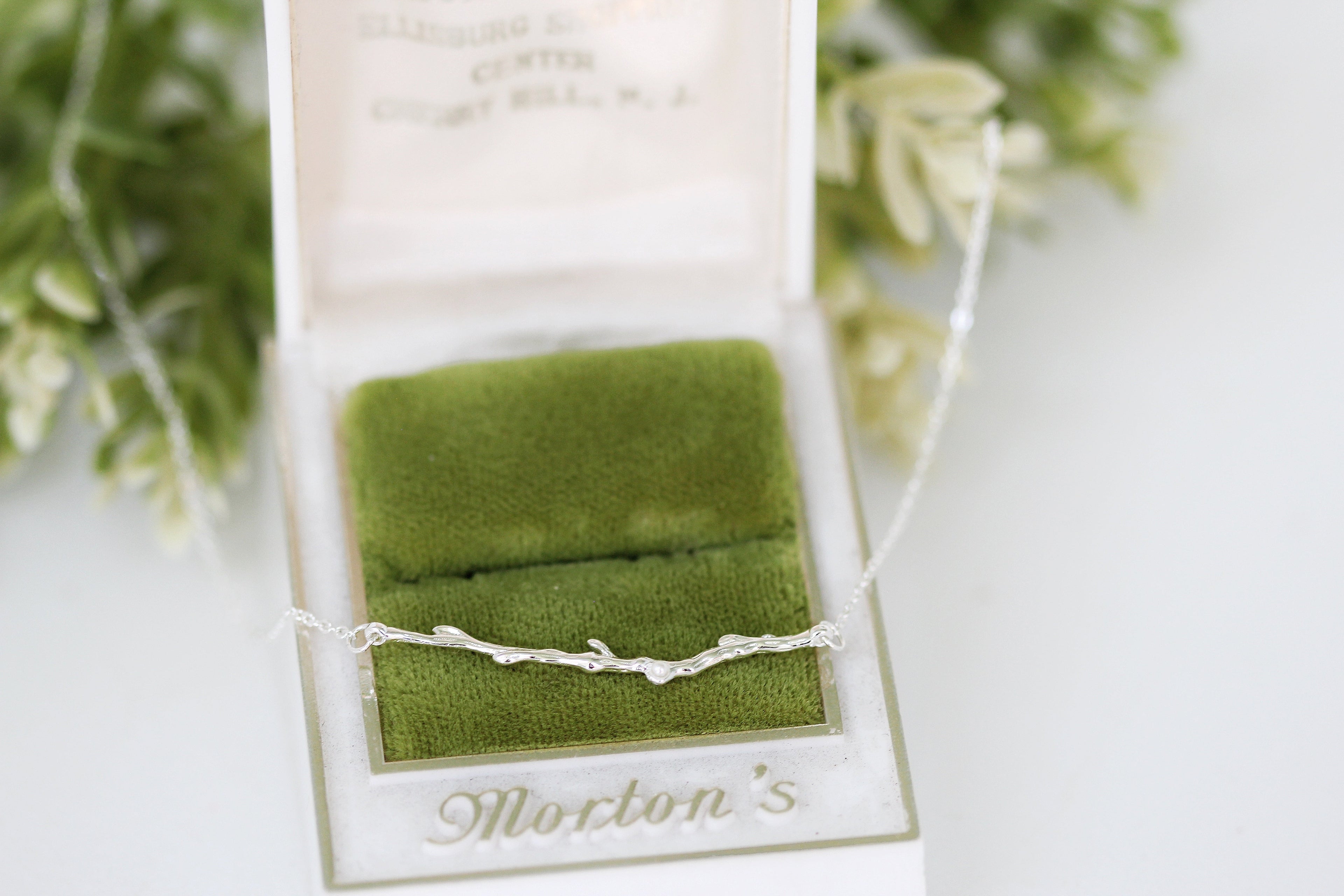 Rustic Branch with Pearls Necklace