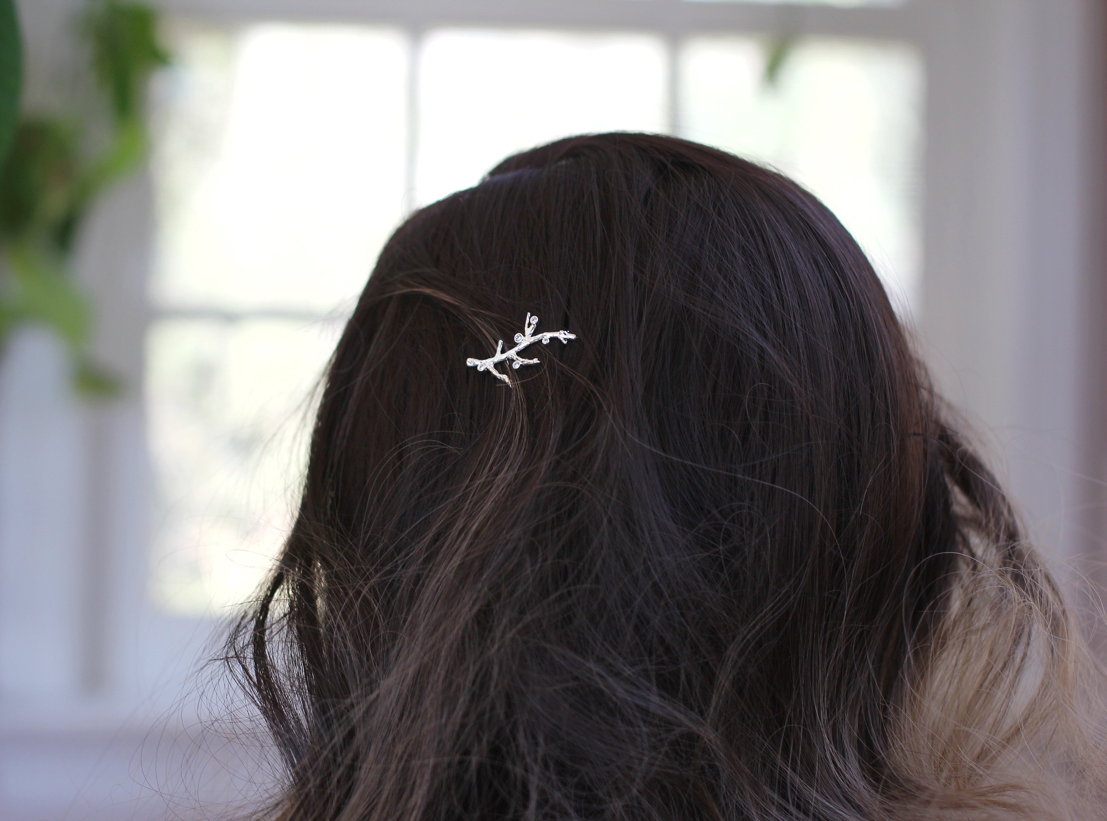 Crystals Coral Barrette