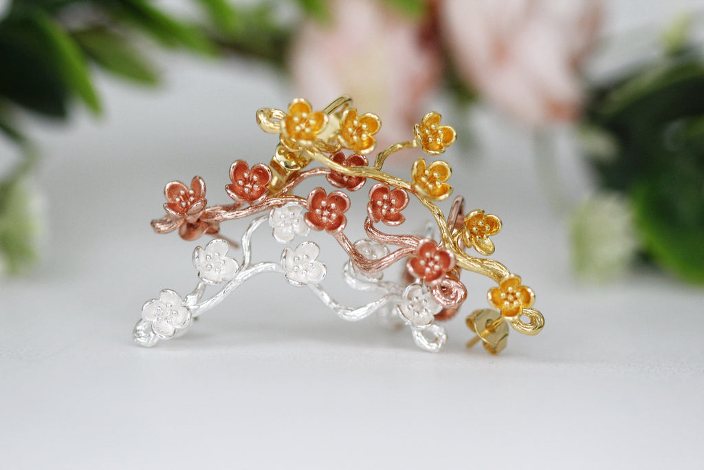 Sakura / Cherry Blossom Floral Ear Cuff
