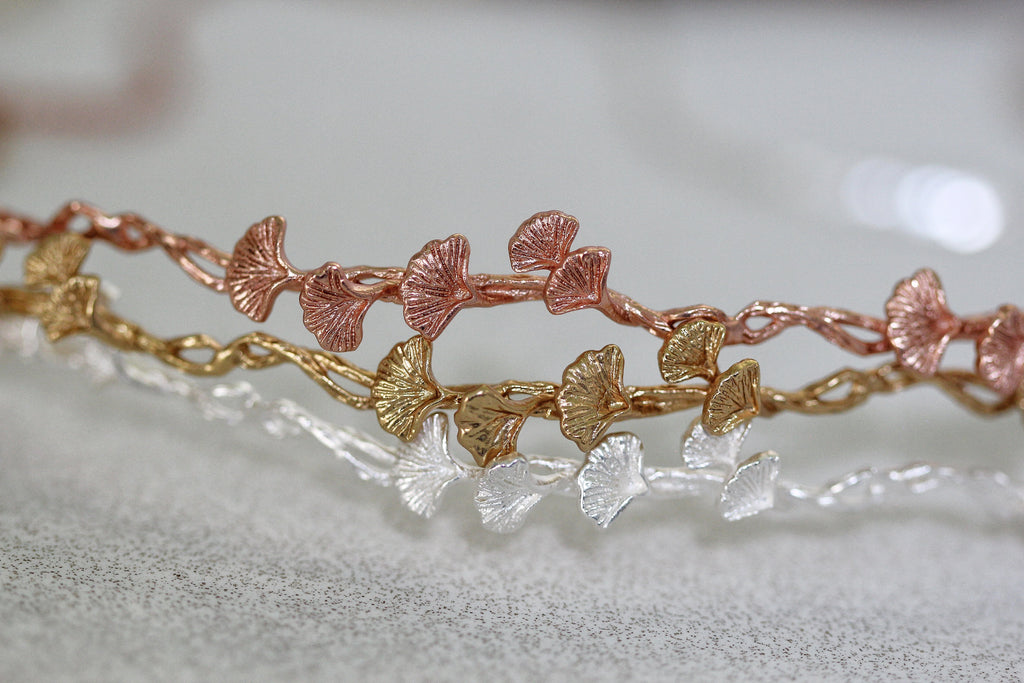 Ginkgo Leaves Durable Hair Chain / Wreath