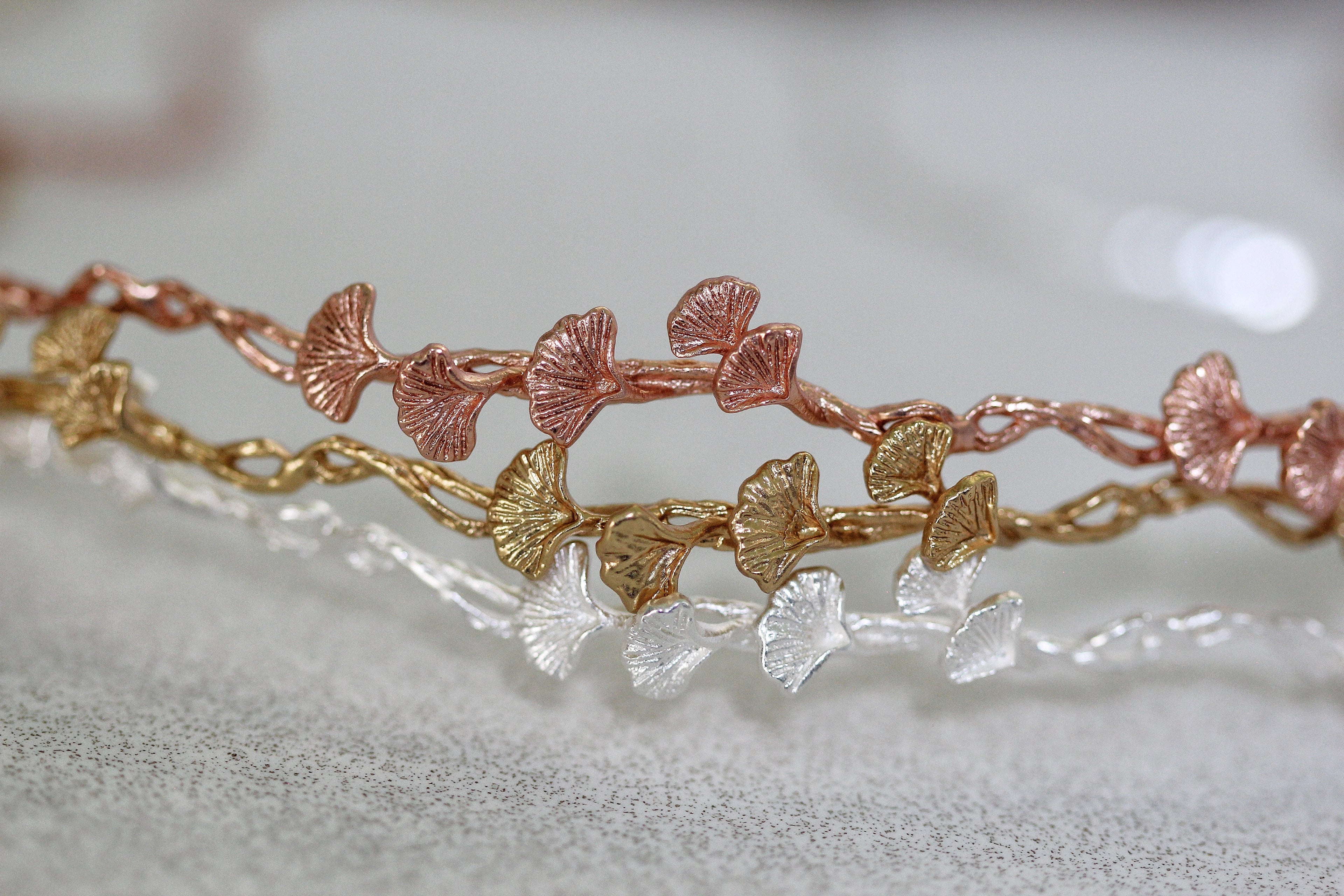 Ginkgo Leaves Durable Hair Chain / Wreath