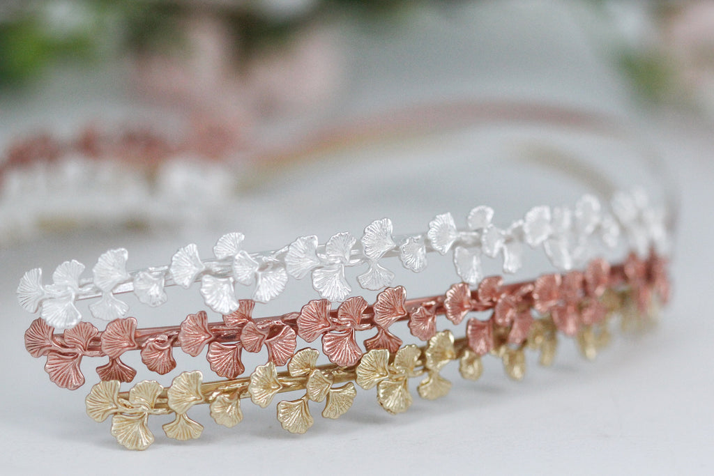 Full Ginkgo Leaves Goddess Crown