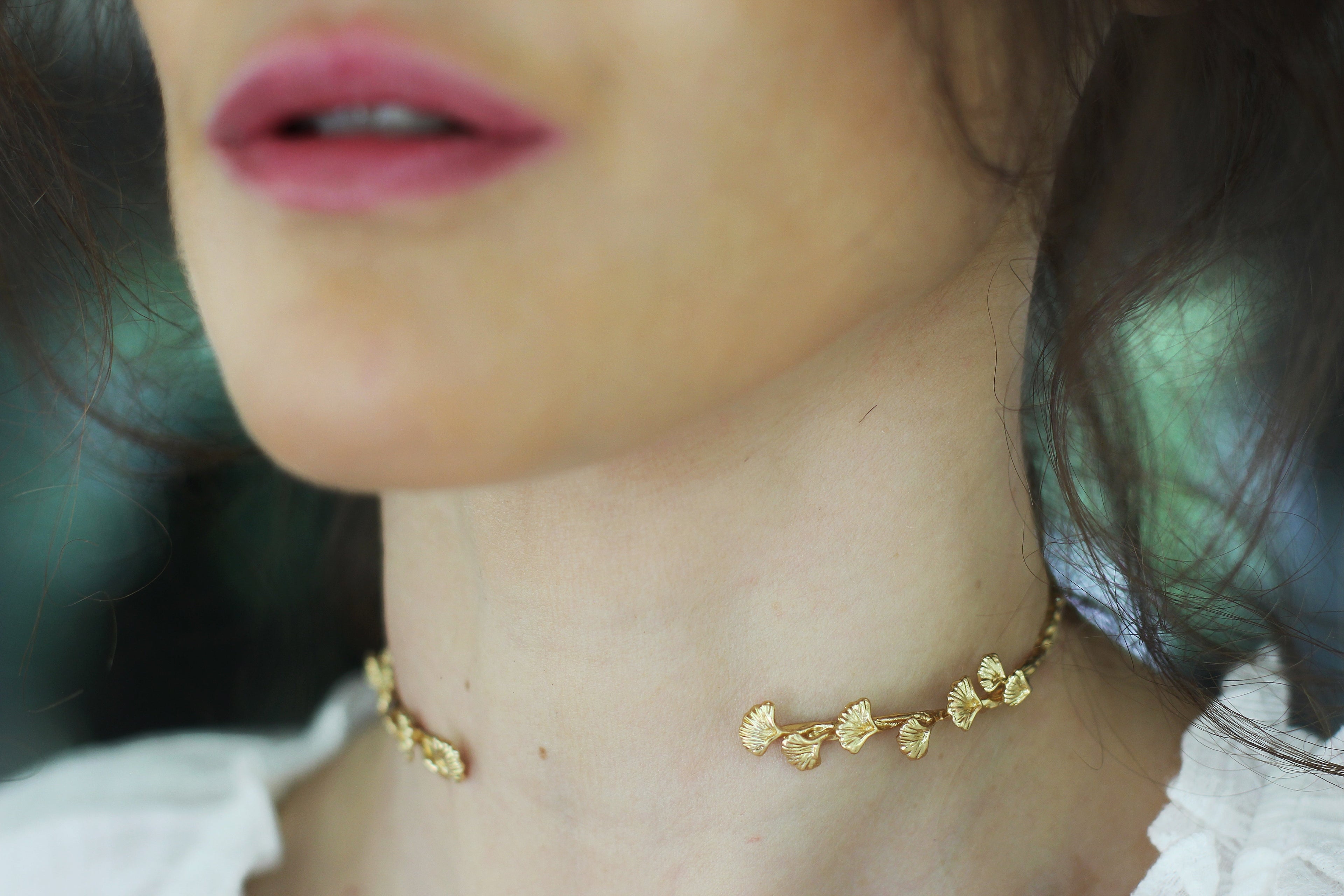 Ginkgo Leaves Choker