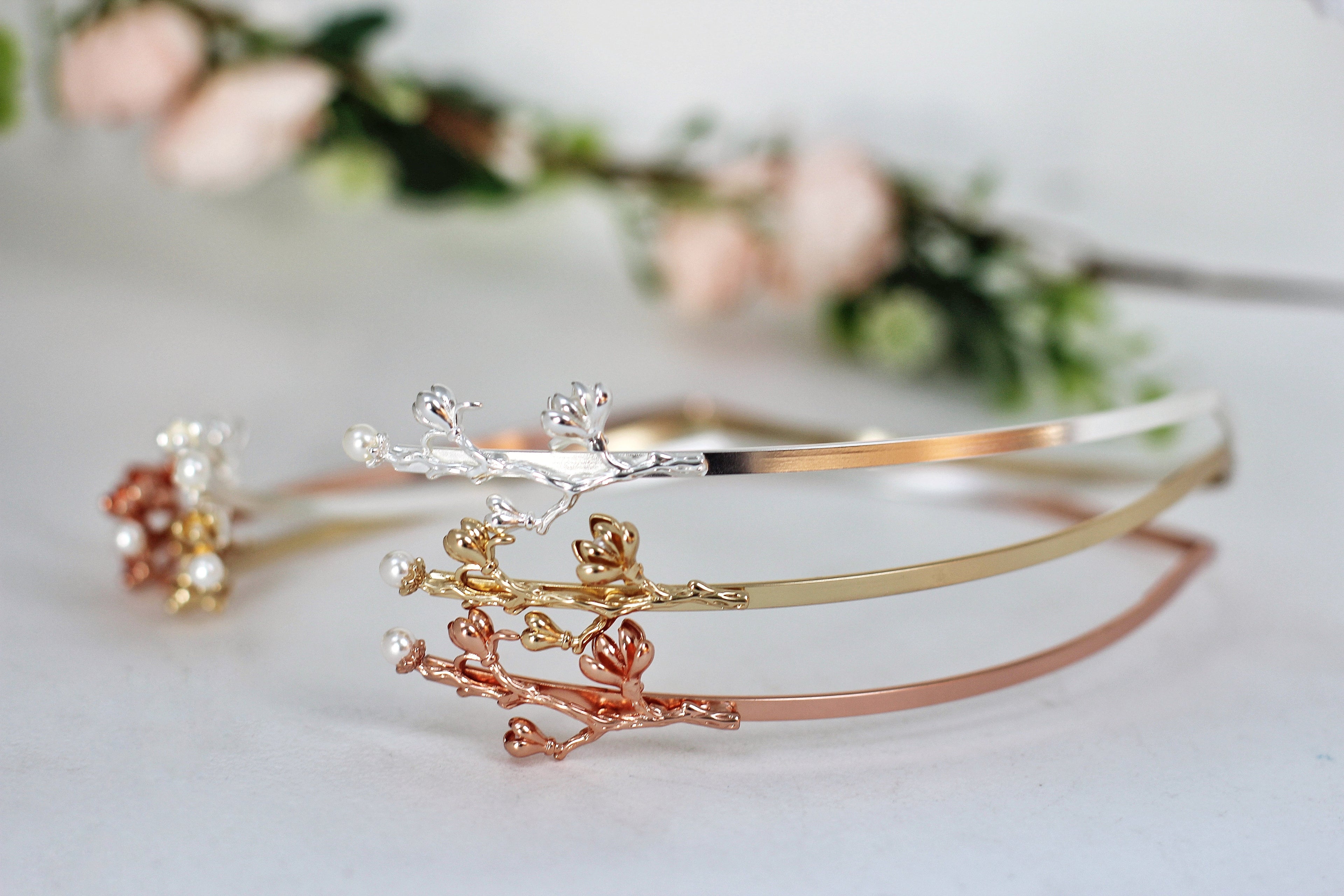 Blooming Magnolia Goddess Crown