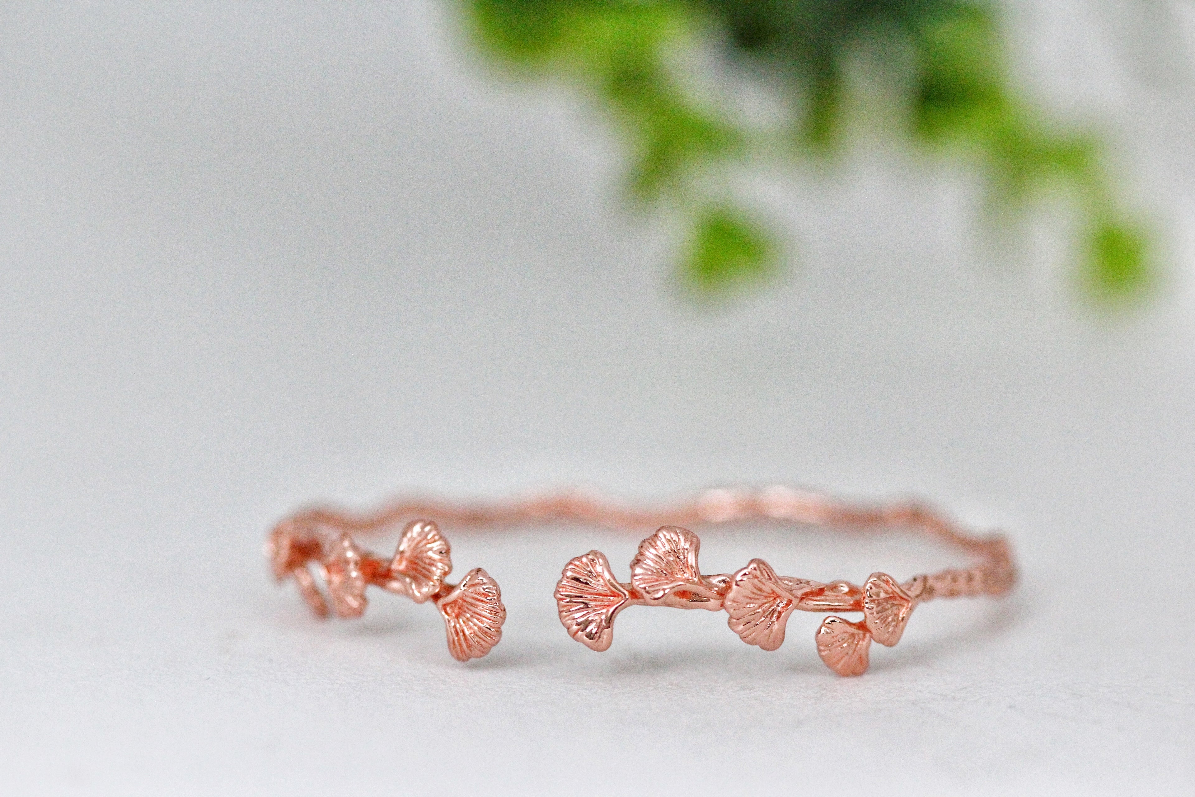 Ginkgo Leaves Branch Bracelet