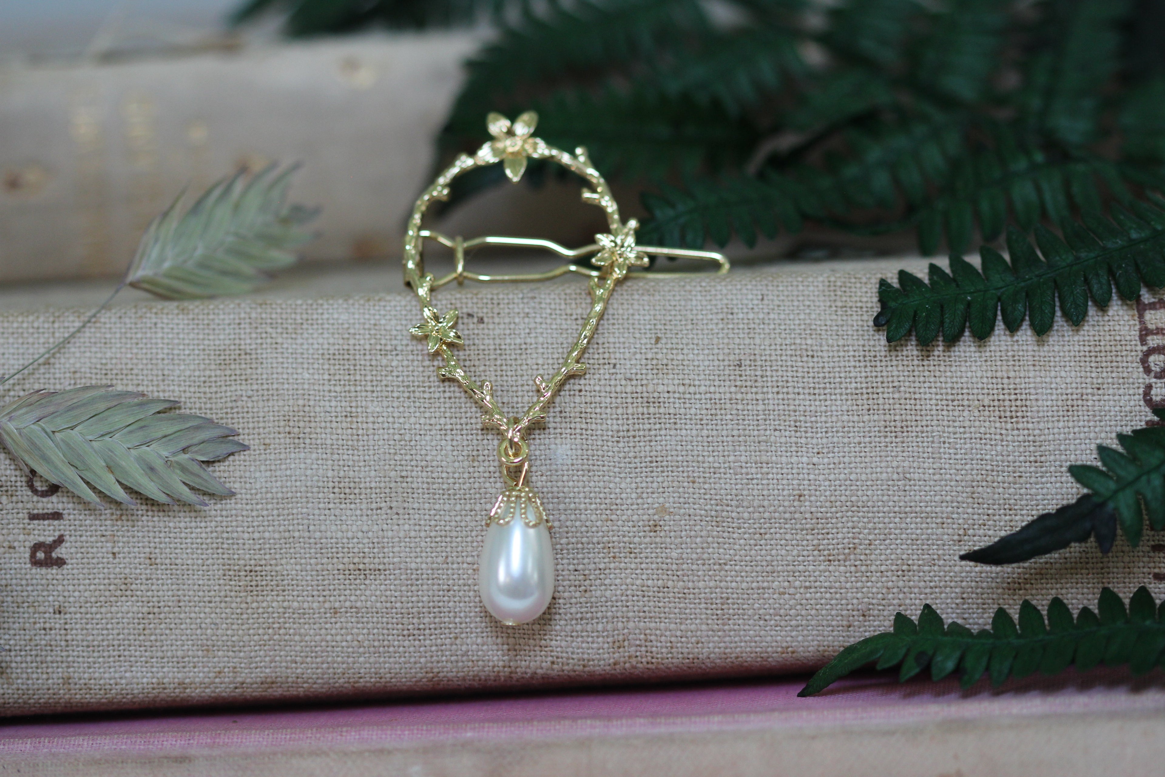 Floral Eden Wreath Barrette