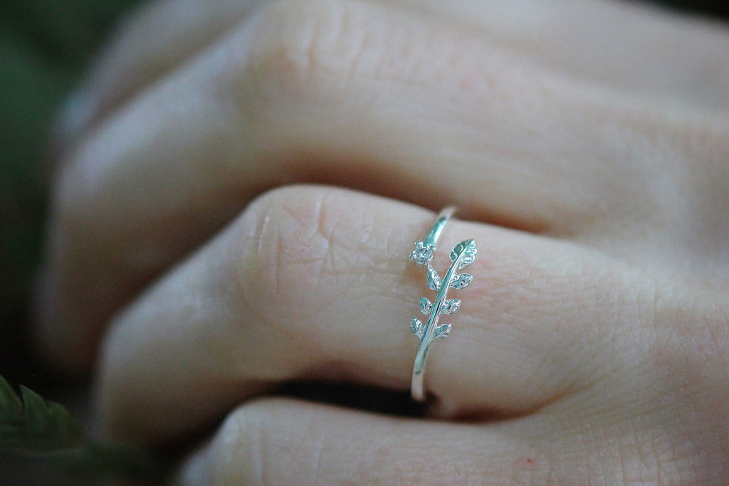 Crystal & Fern Ring