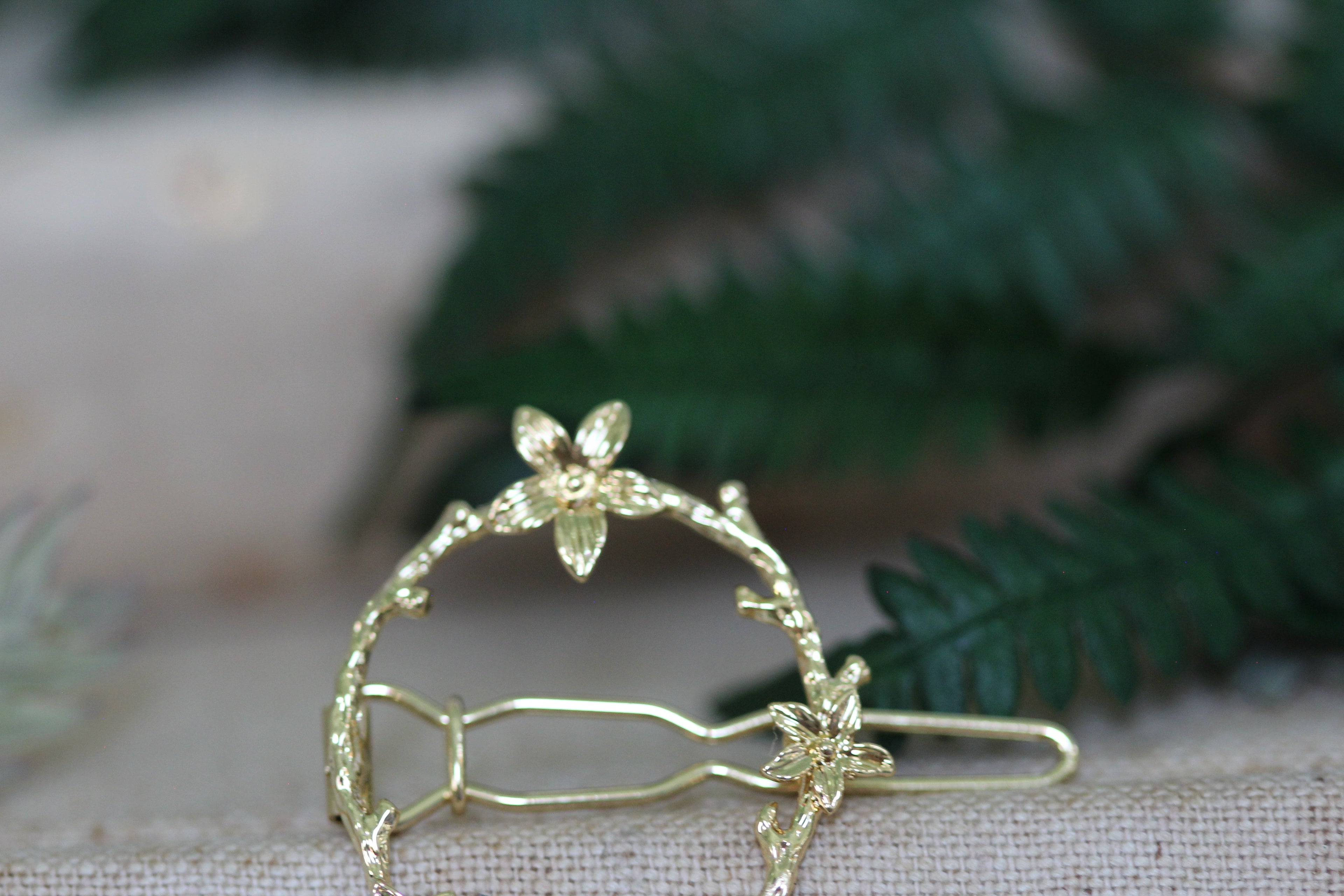 Floral Eden Wreath Barrette