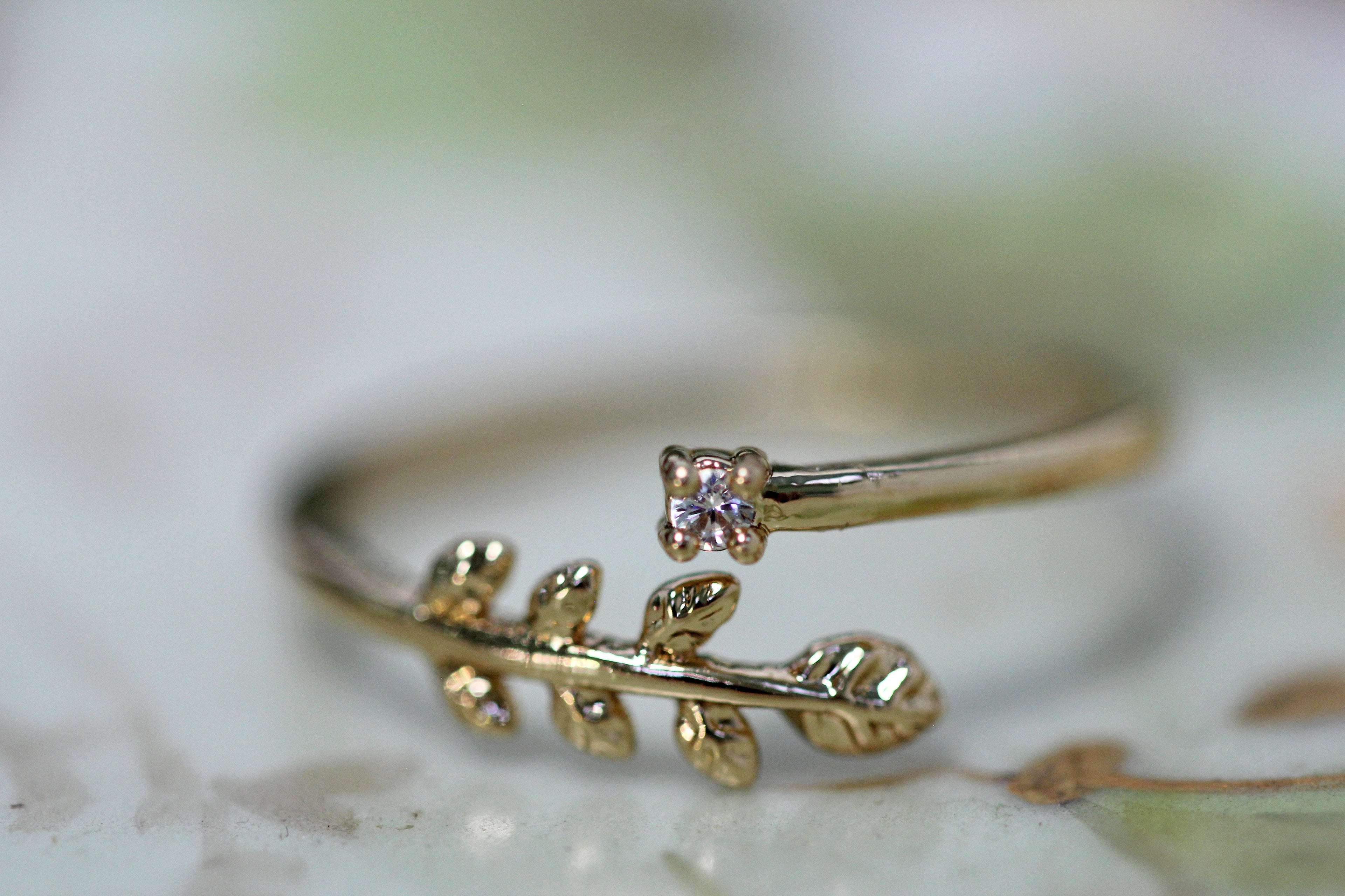 Crystal & Fern Ring