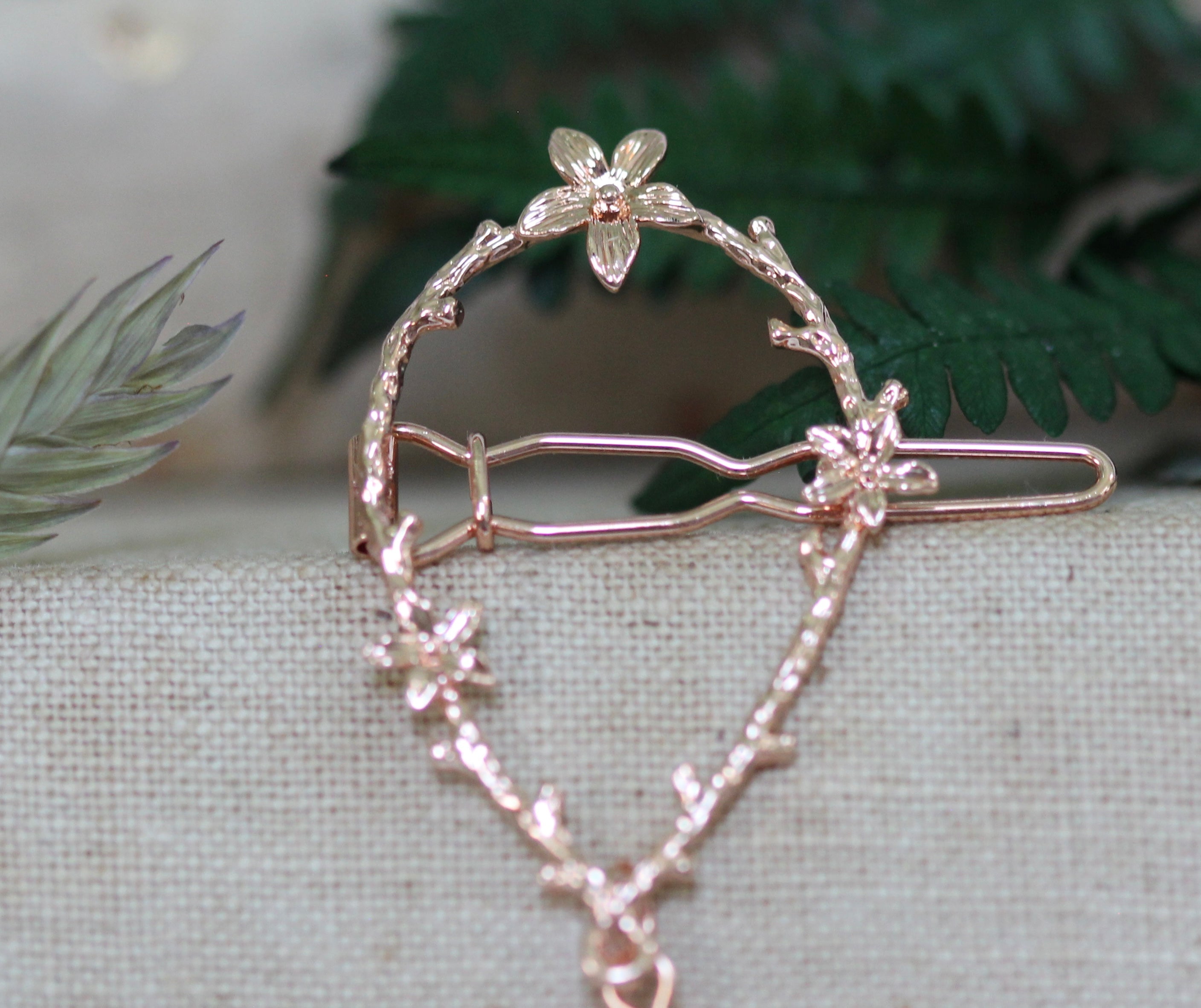 Floral Eden Wreath Barrette