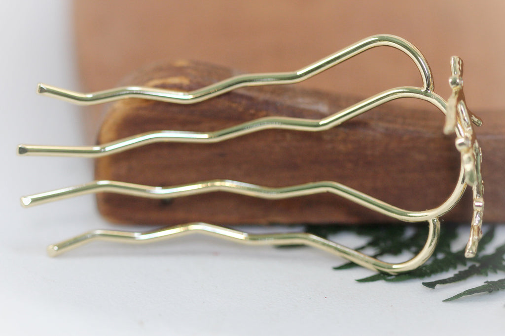 Crystals Coral Hair Prong