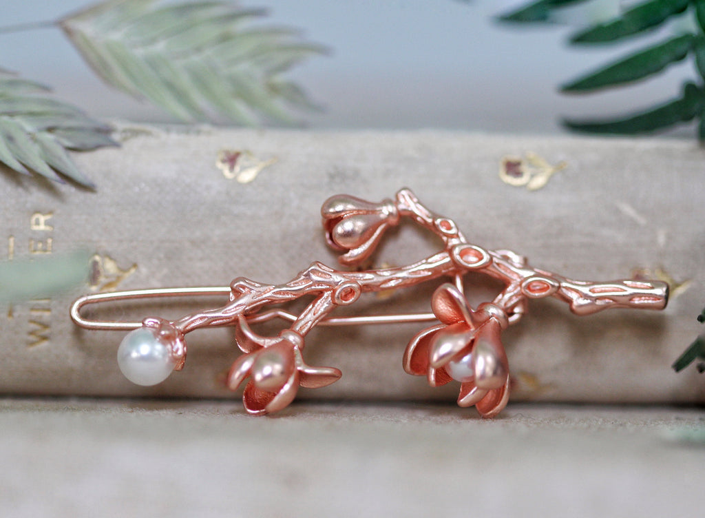 Magnolia Branch Barrette