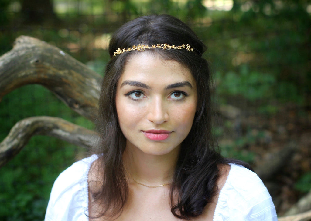 Short Cherry Blossoms Hair Chain