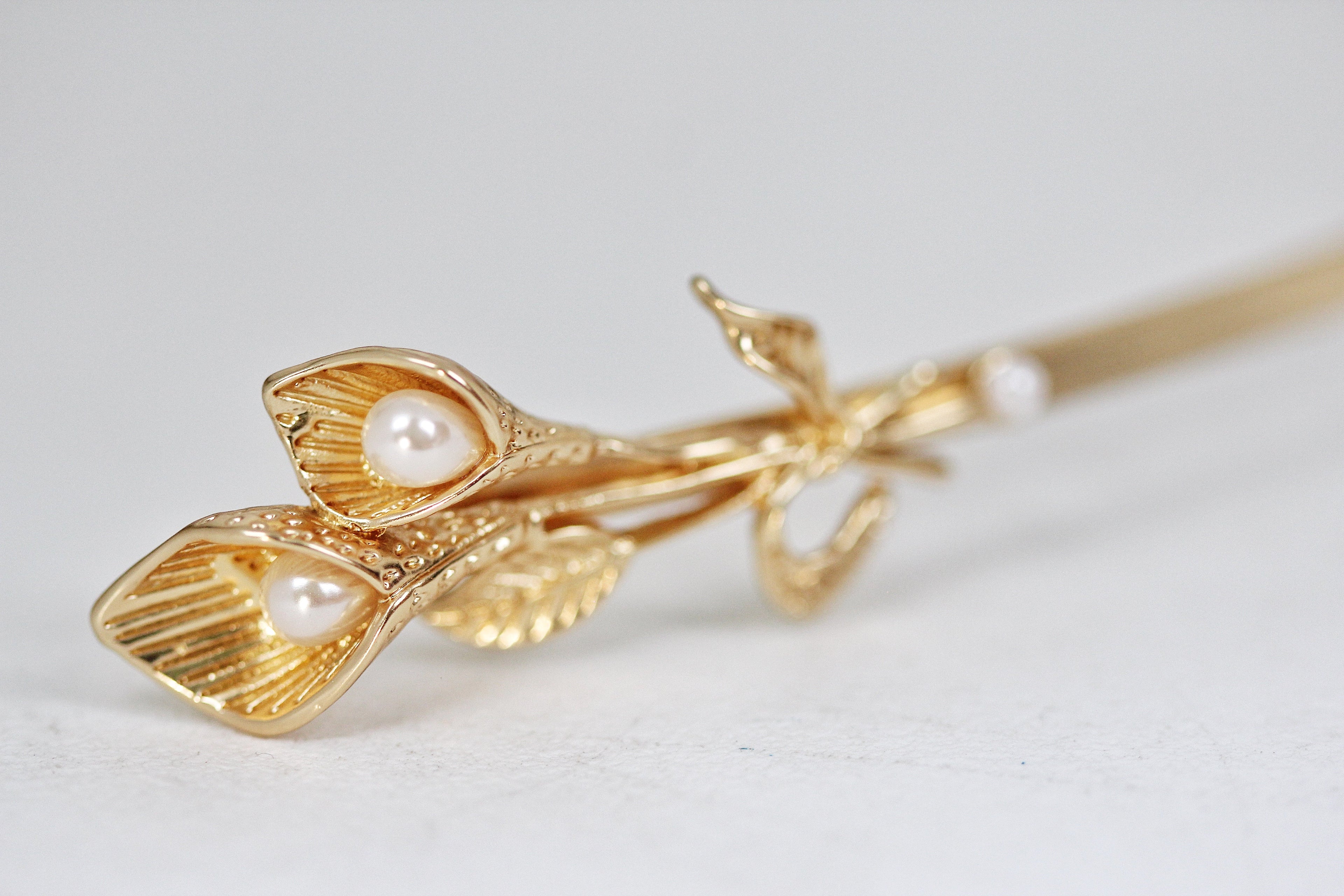 Calla Lilies Branch Goddess Crown