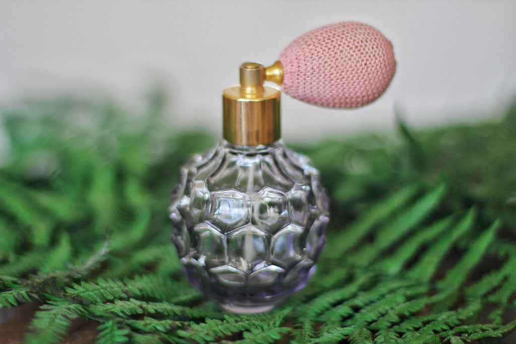 Vintage Purple Perfume Bottle