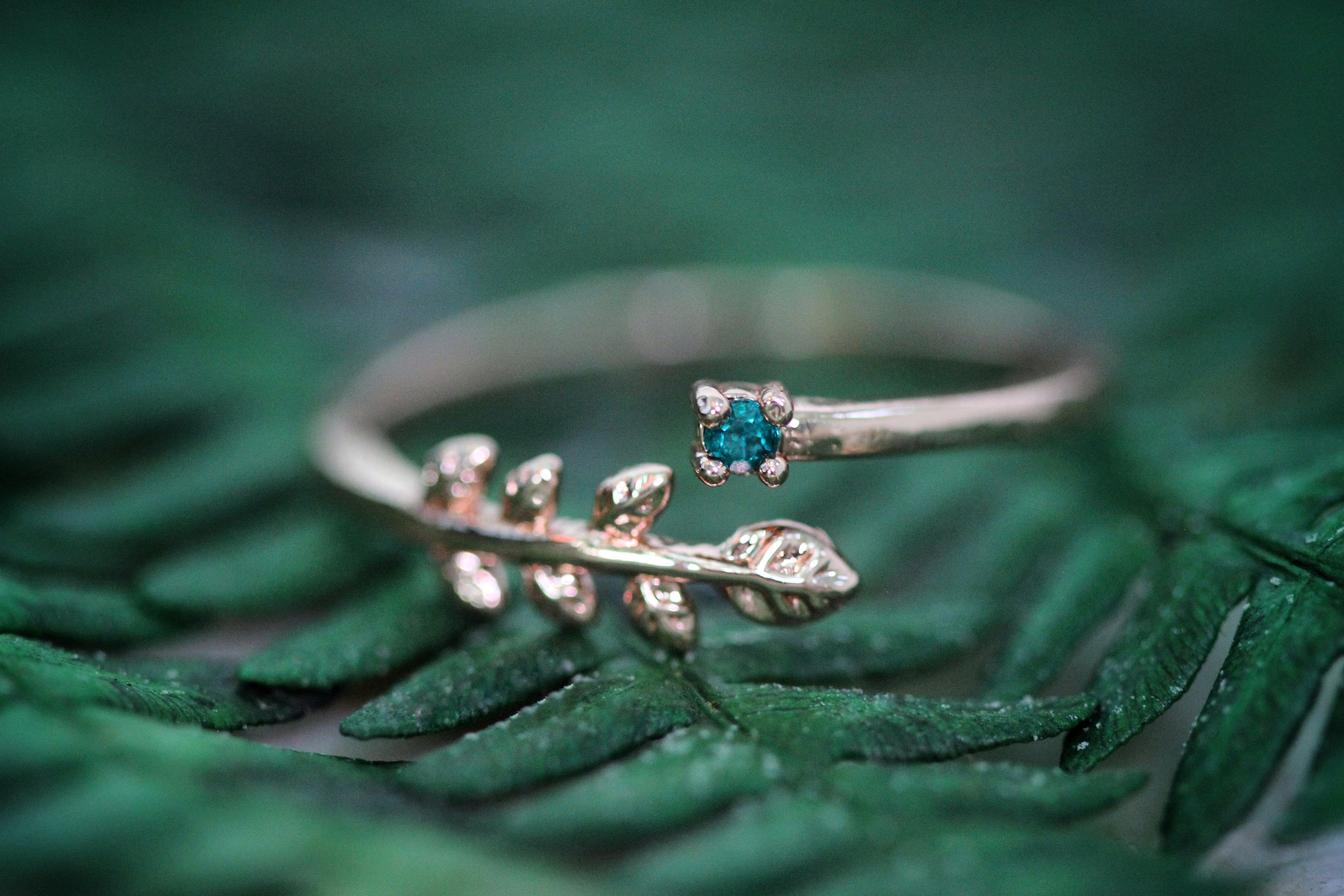 Jade & Fern Crystal Ring
