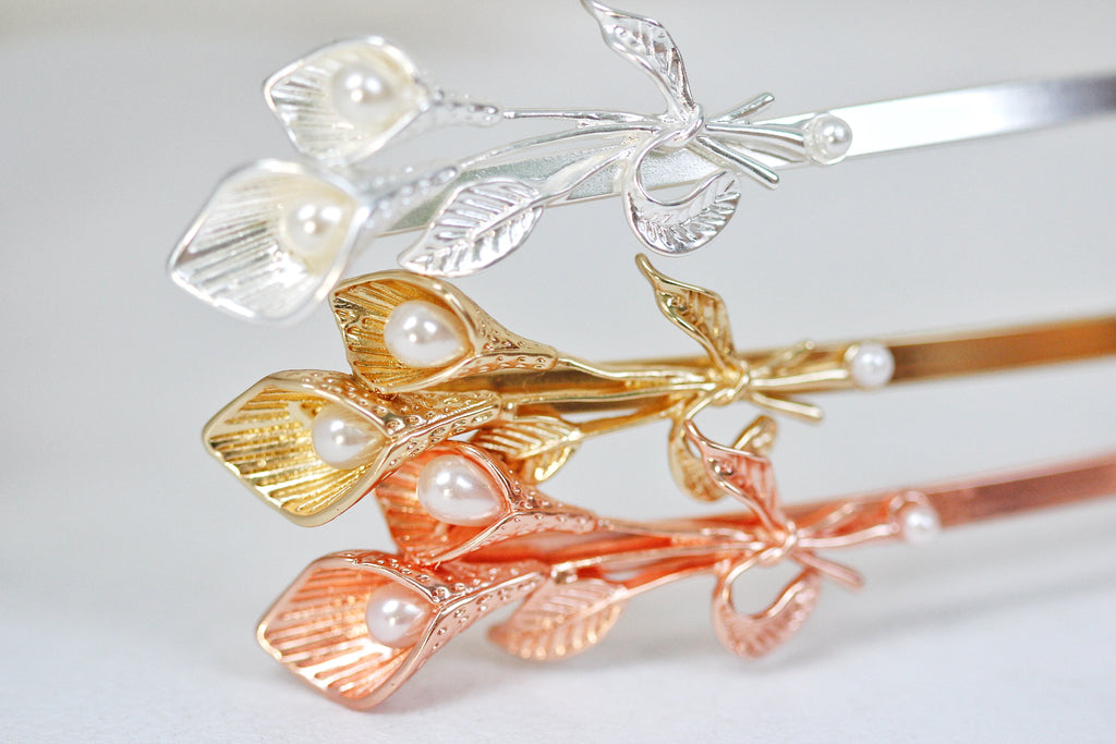 Calla Lilies Branch Goddess Crown