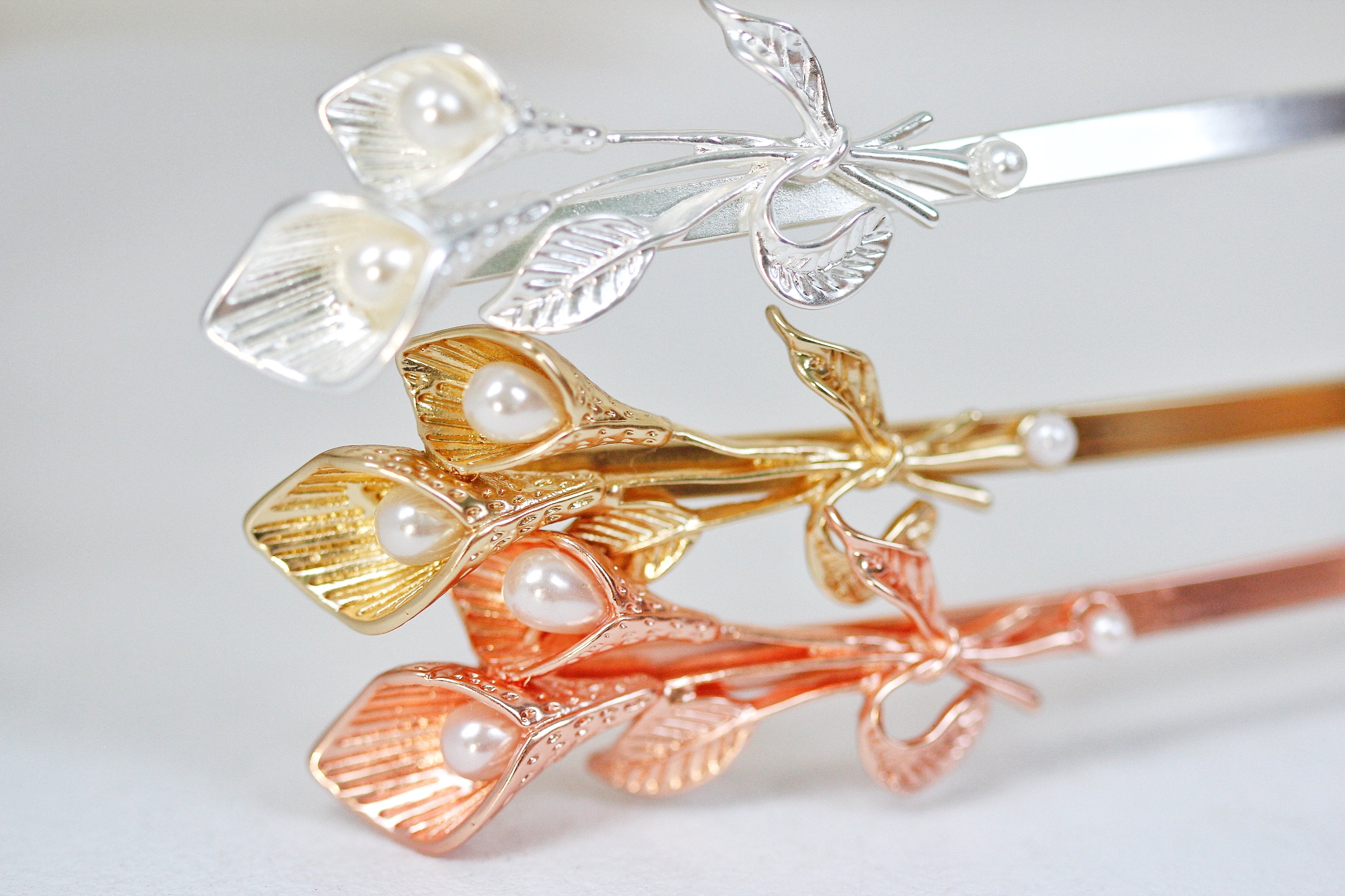 Calla Lilies Branch Goddess Crown