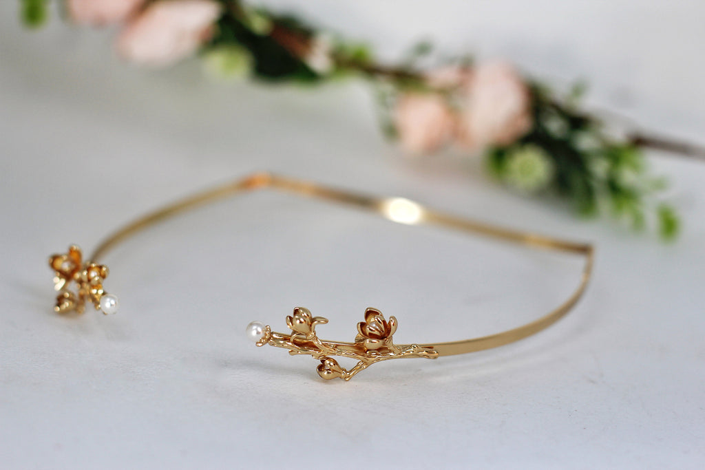 Blooming Magnolia Goddess Crown