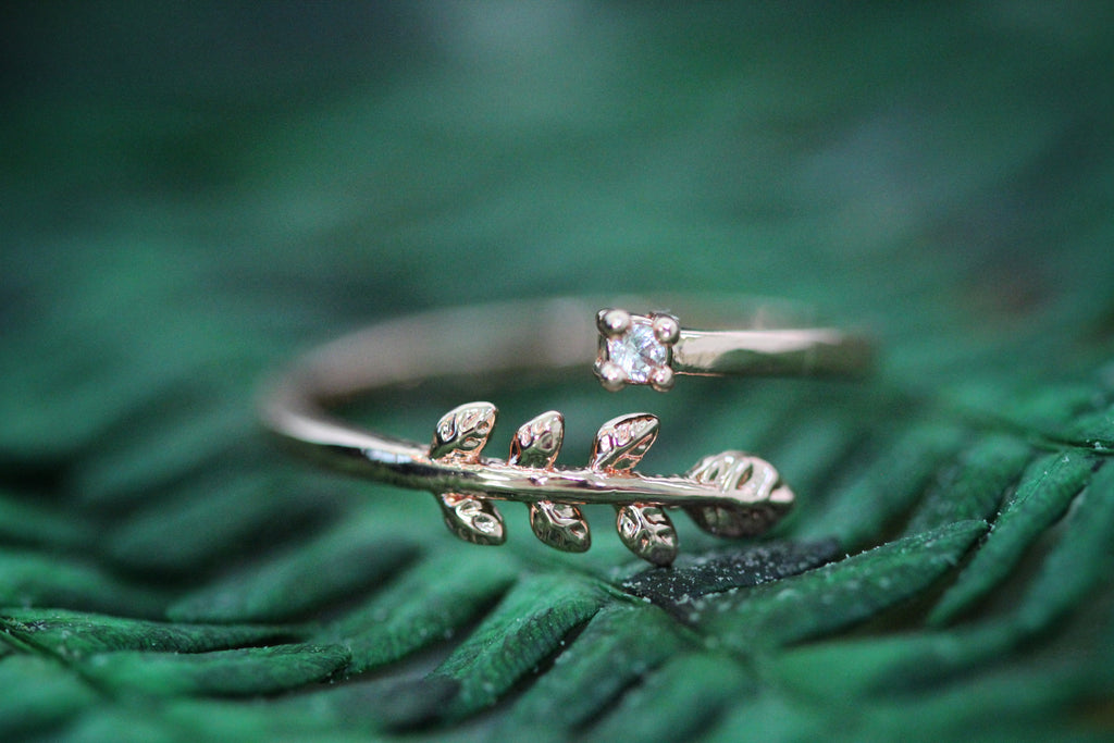 Crystal & Fern Ring